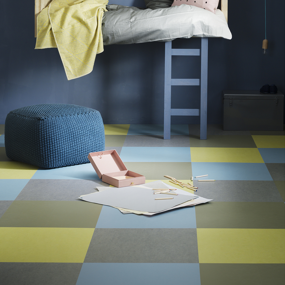 Linoleumsgulv Forbo Marmoleum Click Rosemary Green 30x30 cm