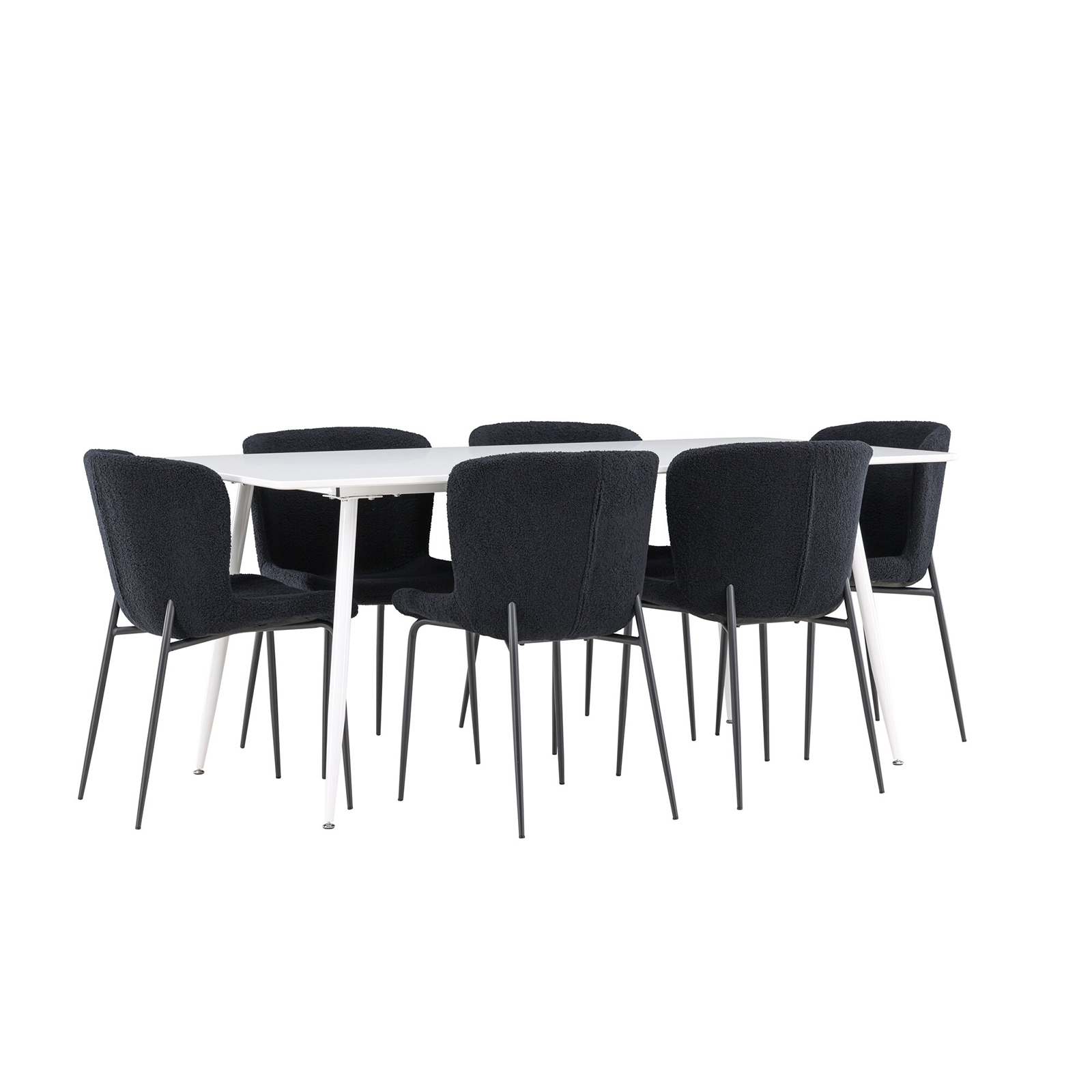 Spisegruppe Venture Home Silar 180 med 6 stk Modesto Stoler