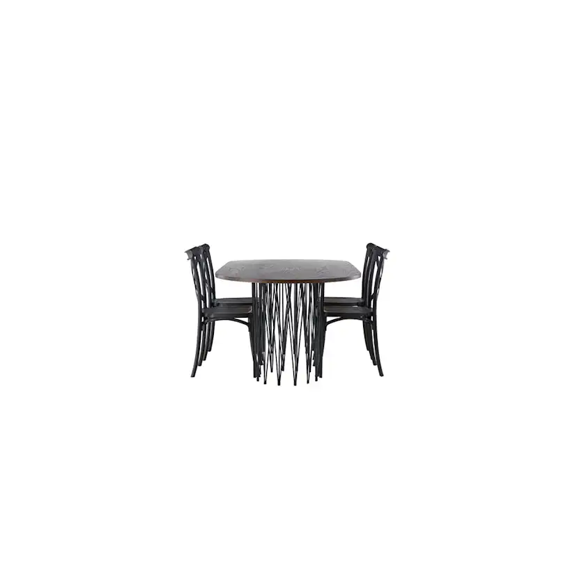 Spisegruppe furniture/fashion Stone med 4 Crosett Stoler