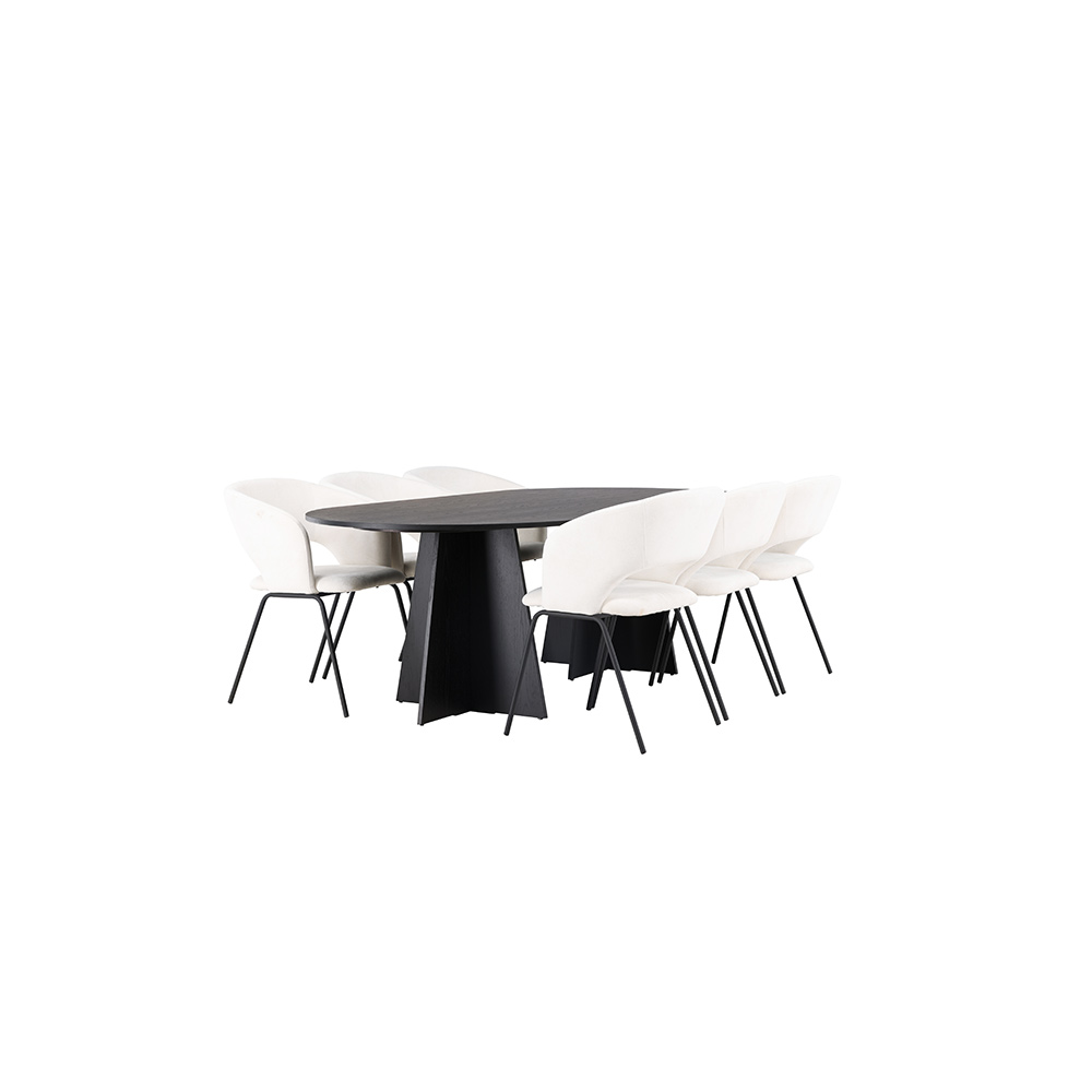 Spisegruppe Venture Home Bootcut med 6 stk Day Stoler