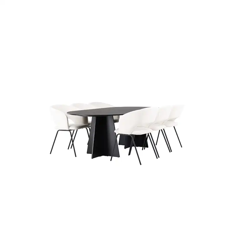 Spisegruppe Venture Home Bootcut med 6 stk Day Stoler