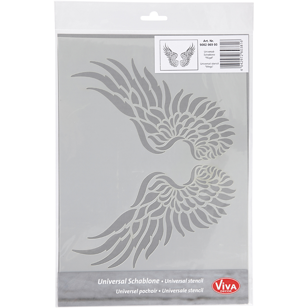 Sjablong Creativ Company Stensil Vinger A4 210x297 mm 1 stk