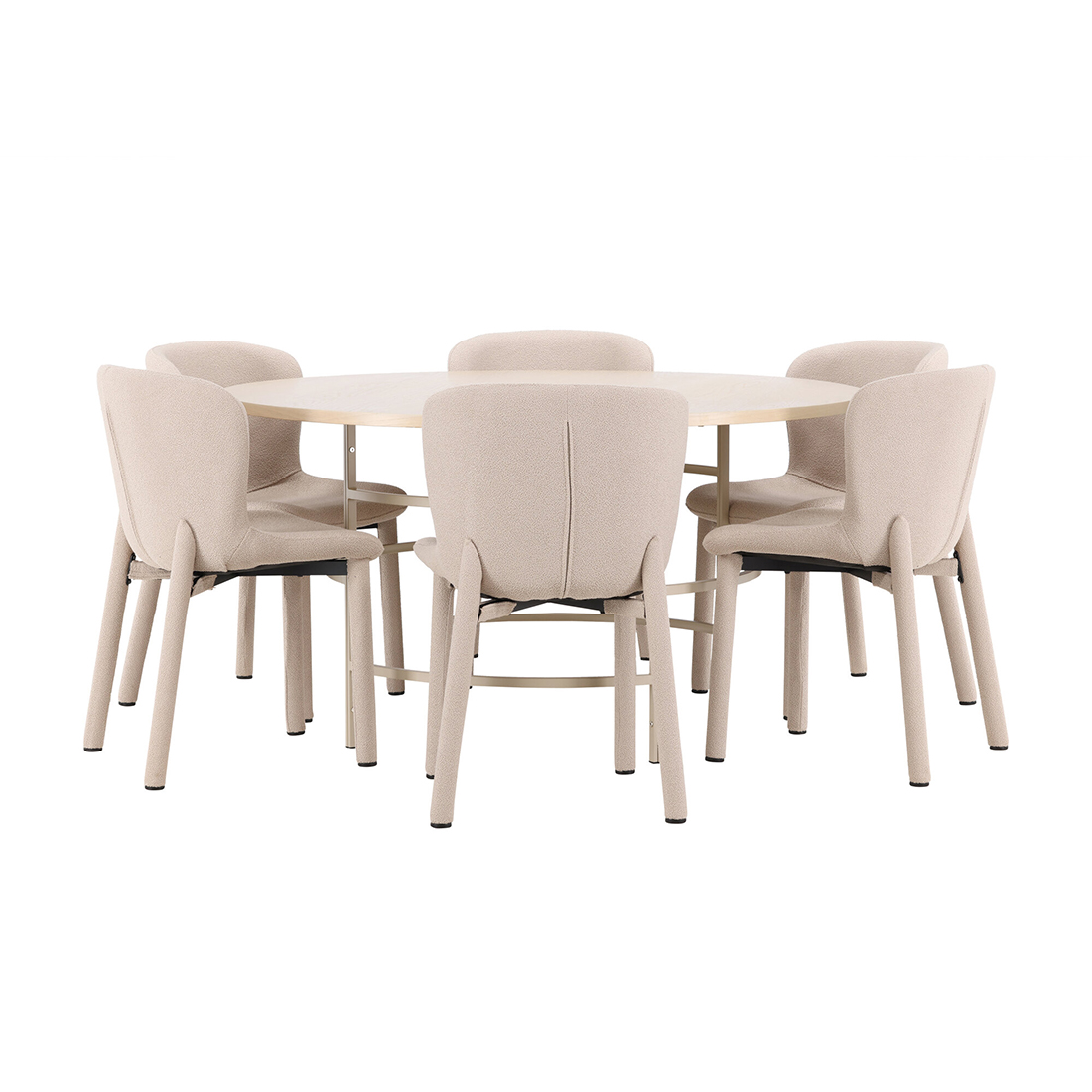Spisegruppe Venture Home Copenhagen Ø140 cm med 6st Astoria Spisestoler