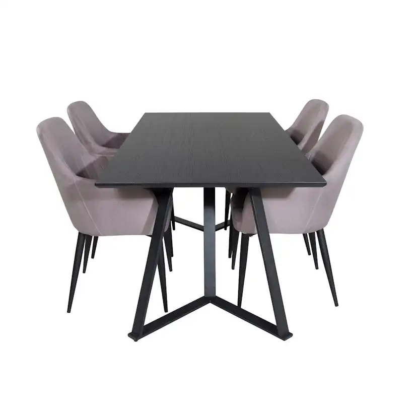Spisegruppe Venture Home Marina med 4stk Comfort Stoler