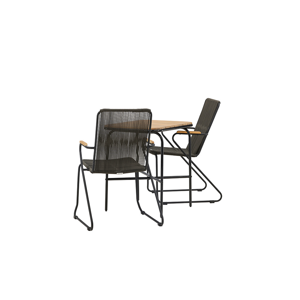 Cafégruppe Venture Home Holmbeck Bord med 2 Bois Stoler