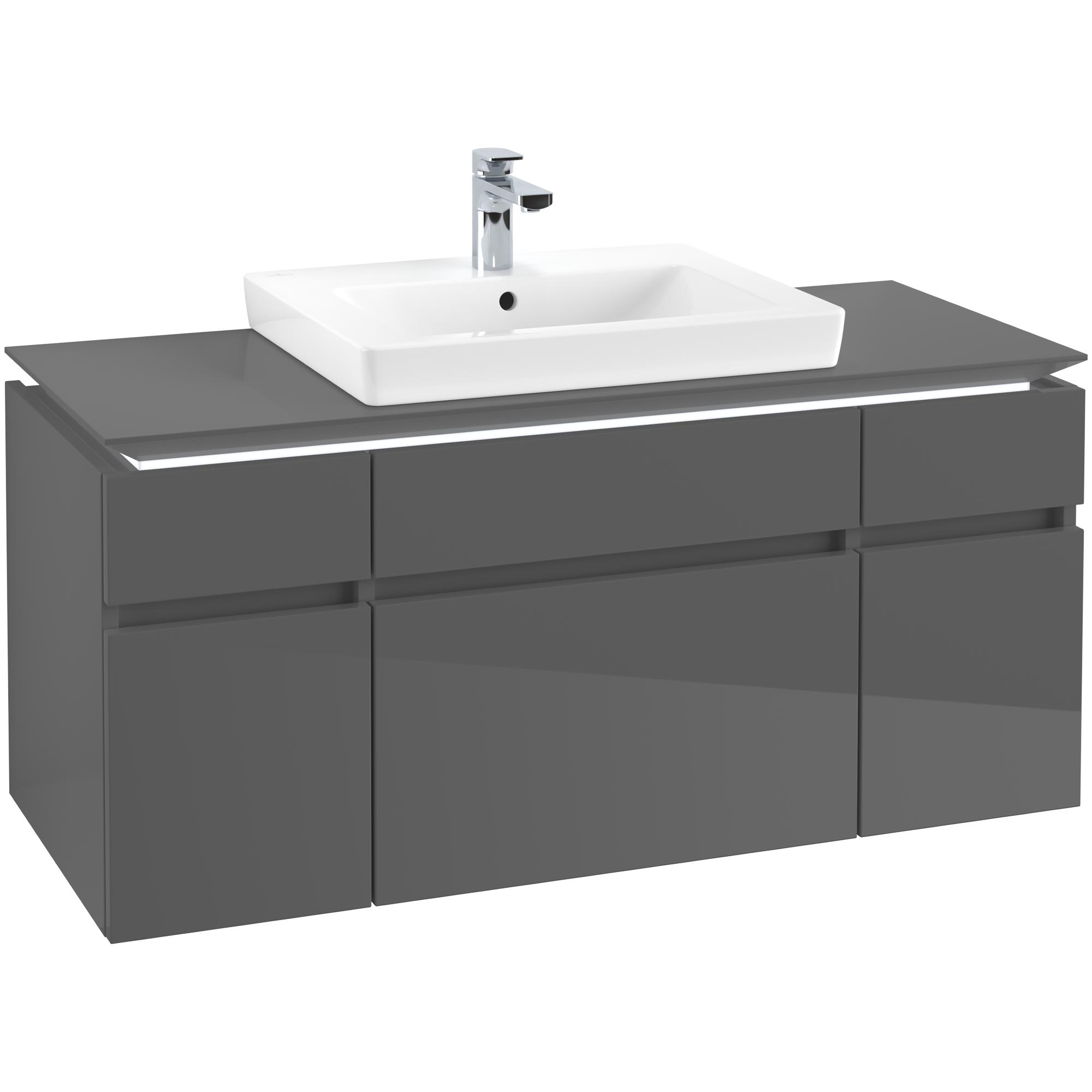 Tvättställsskåp Villeroy & Boch Legato med 5 Lådor för Tvättställ | badrum - badrumsmobler - tvattstallsskap-och-kommod | KakelKungen
