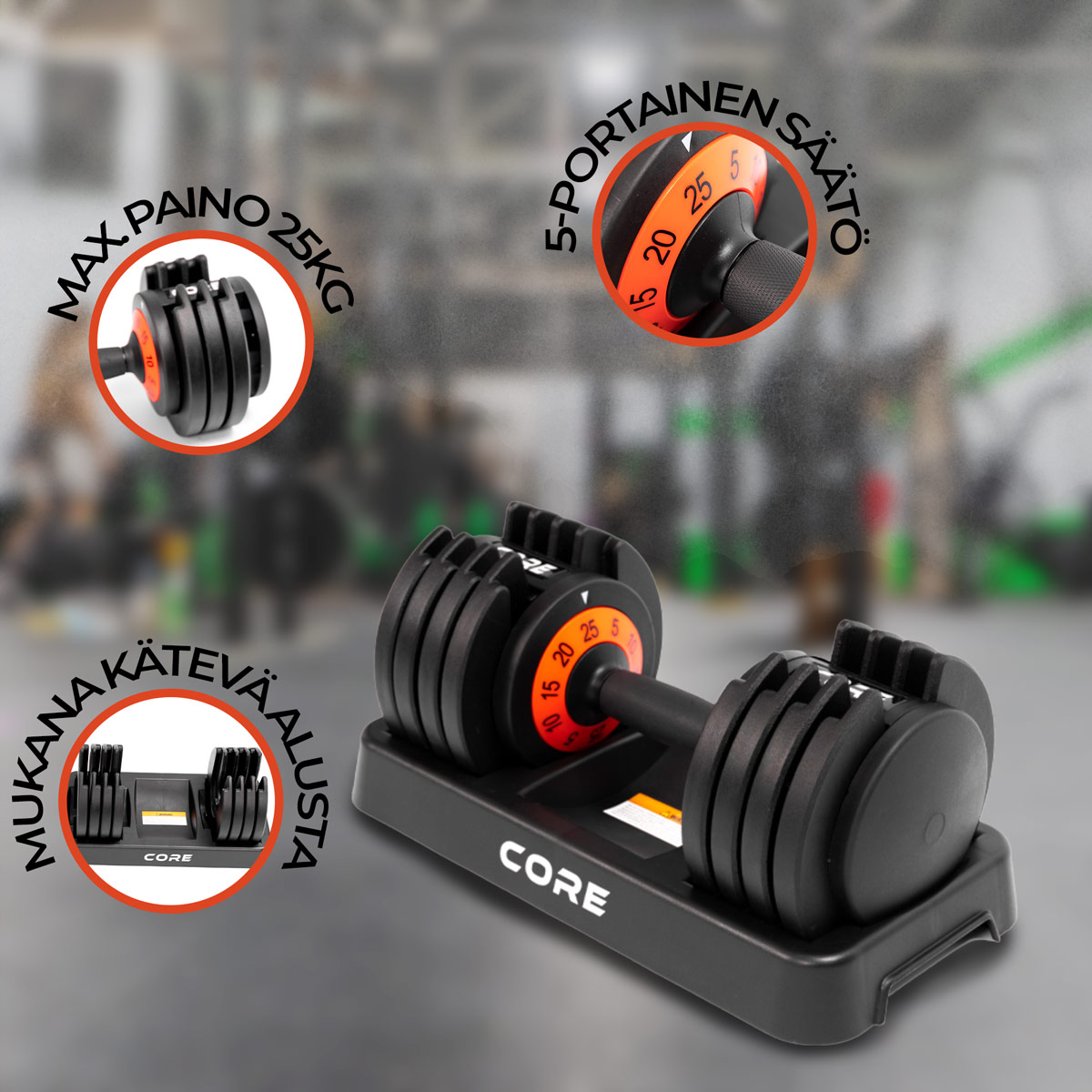 Manualer Nordcore 50 kg Justerbare 2 stk