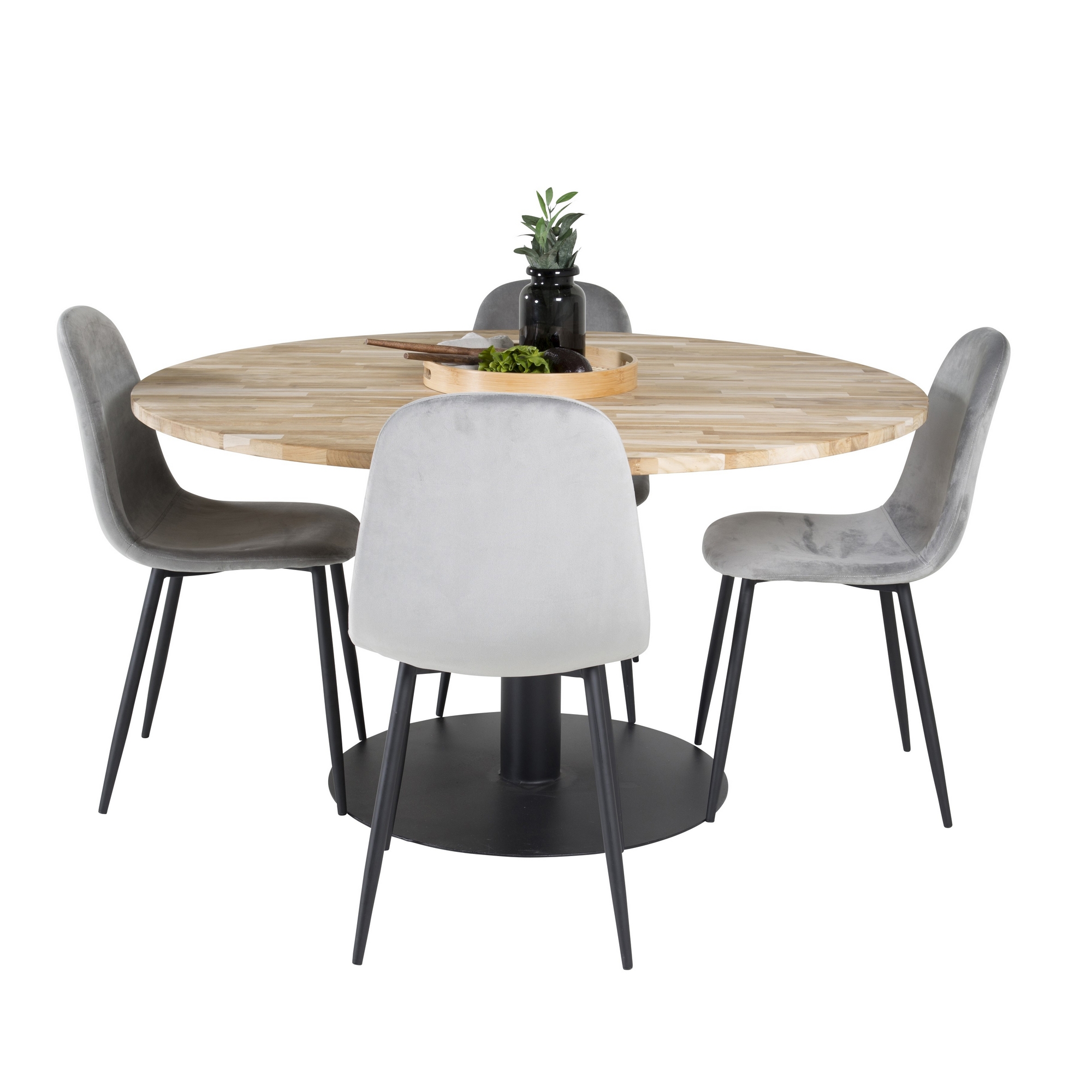 Spisegruppe Venture Home Cornelia med 4 Pobbie Stoler