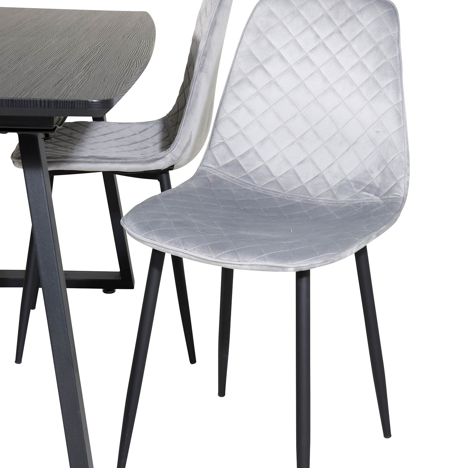 Spisegruppe Venture Home Ina med 4 Phoi Stoler Fløyel