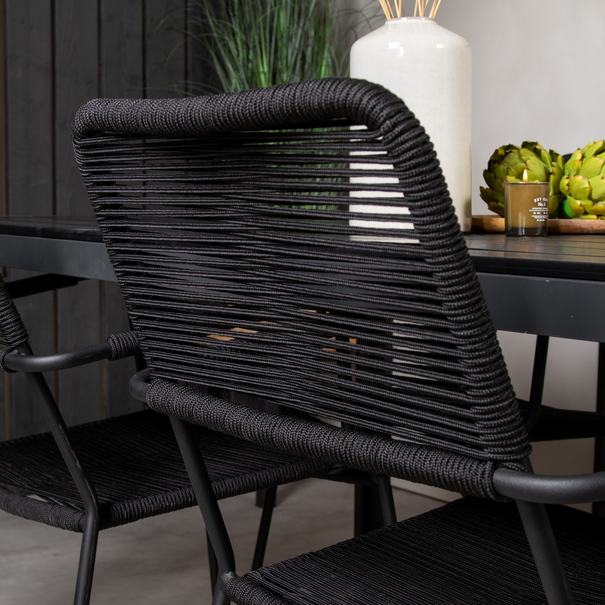 Spisegruppe Venture Home Bront 150 med 4 Leon Lenestoler