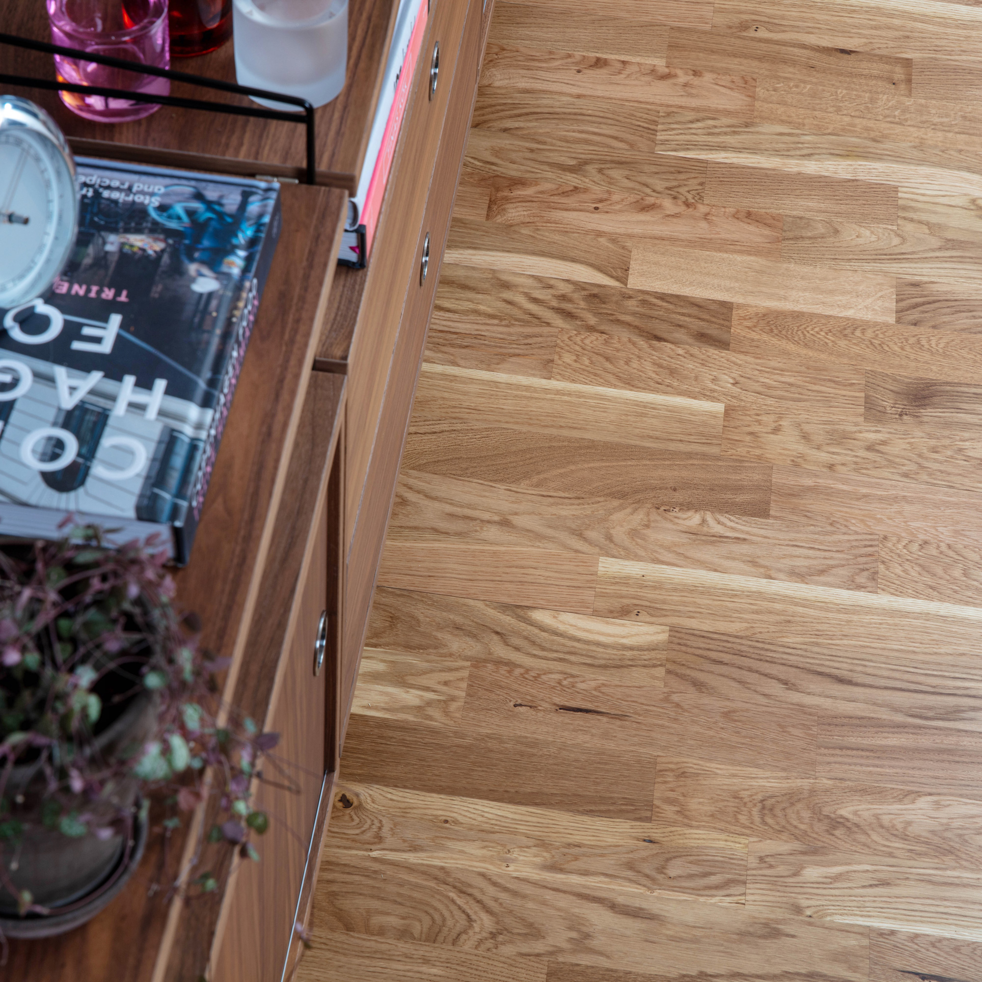 Parkettgolv Nordic Floor Ek Natur Mattlack 3-Stav