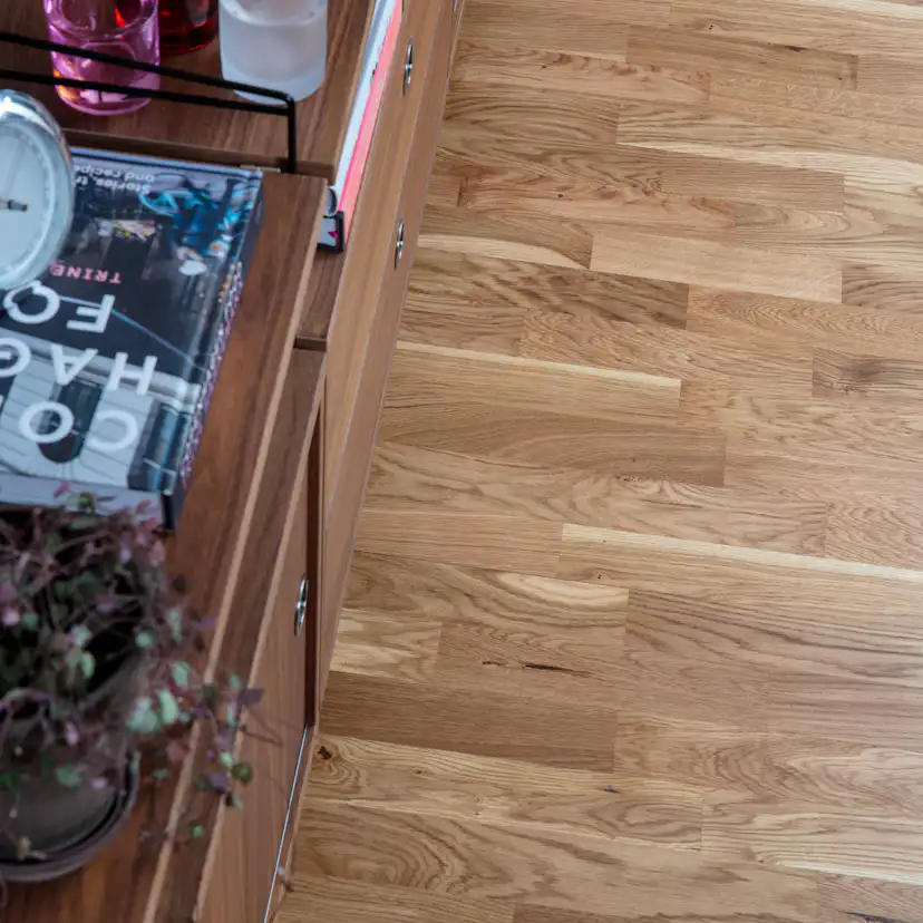 Parkettgulv Nordic Floor Eik Natur Mattlakk 3-Stav