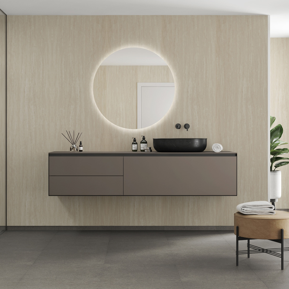 Baderomspanel Fibo 0232 Sandstone