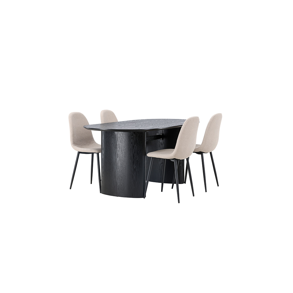 Spisegruppe Venture Home Isolde med 4 stk Polar Stoler