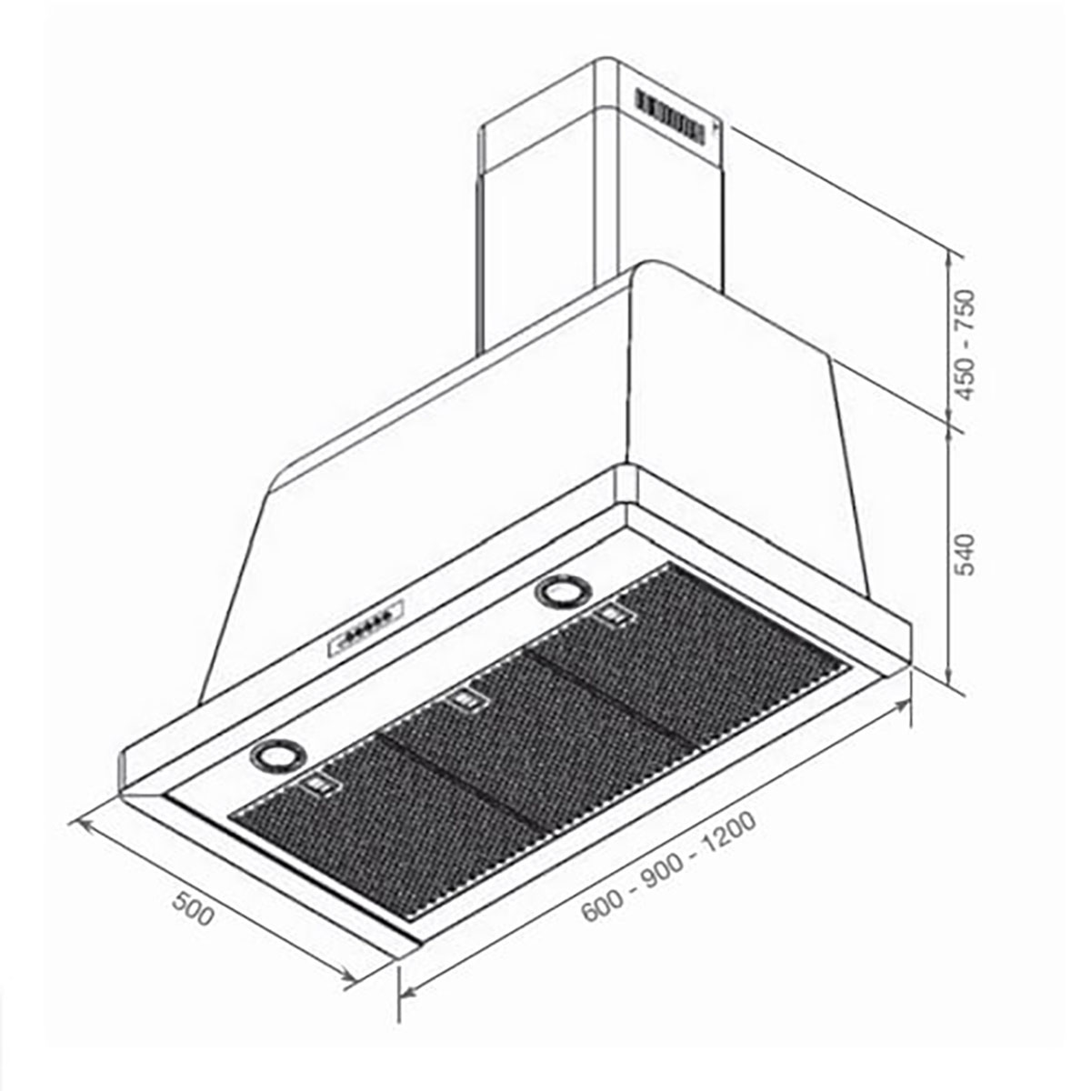 Kjøkkenventilator Lofra Dolce Vita 60 cm
