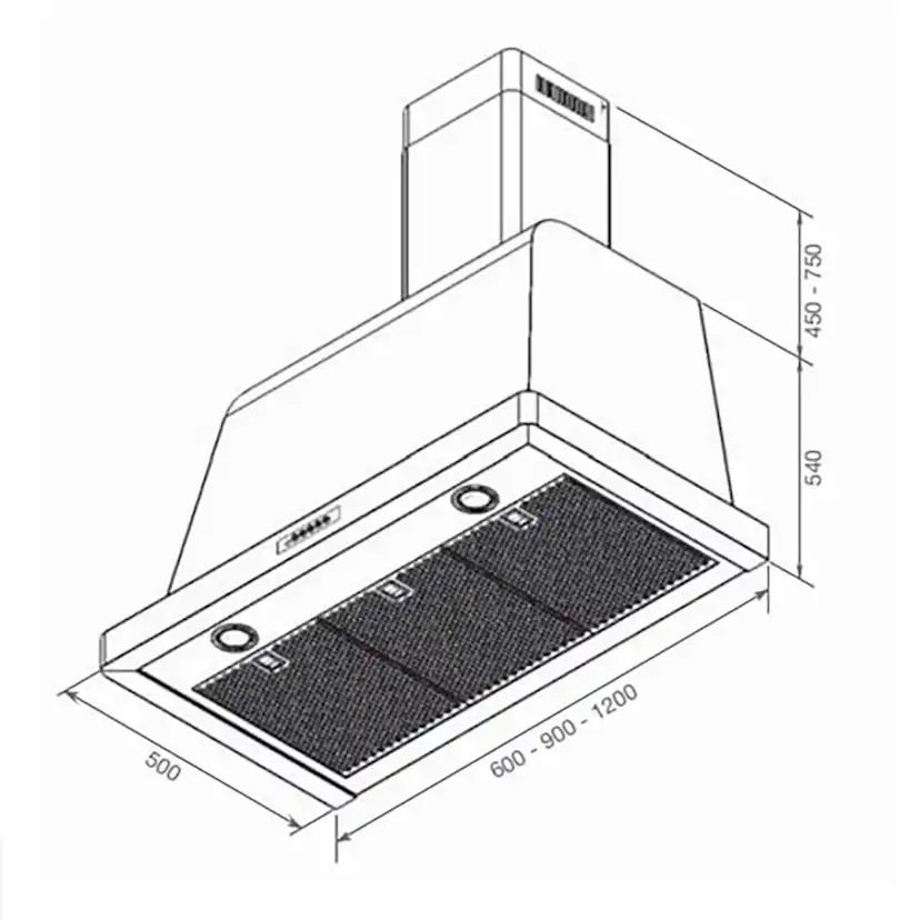 Kjøkkenventilator Lofra Dolce Vita 60 cm