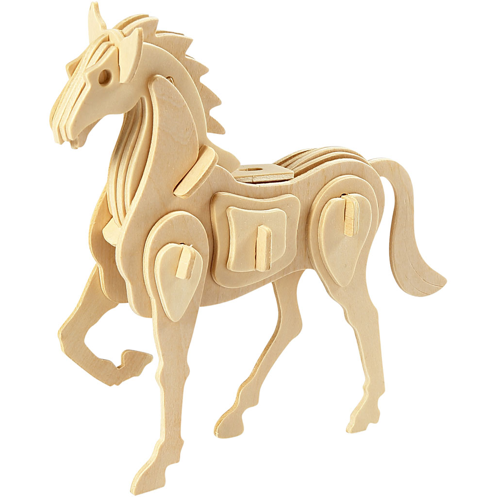 3D Puslespill Creativ Company Hest Str 18x4,5x16 cm 1 stk
