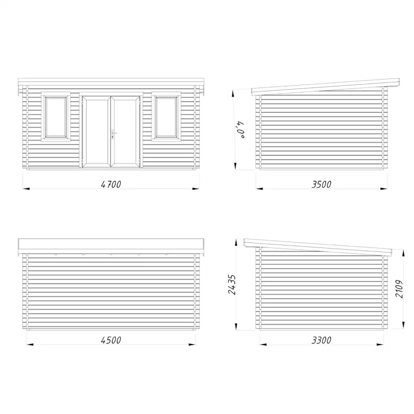 Gjestehytte Palmako Lisandra 14,9 m² (inv. 14,2 m² )