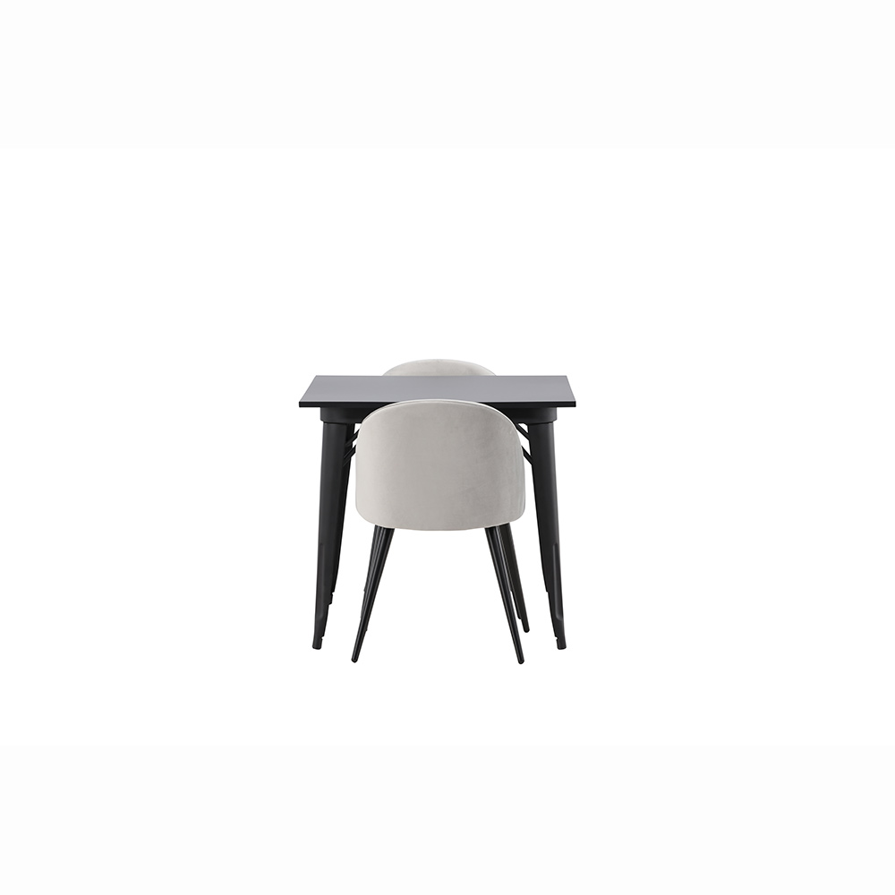 Spisegruppe Venture Home Tempe med 2 Velvet Stoler
