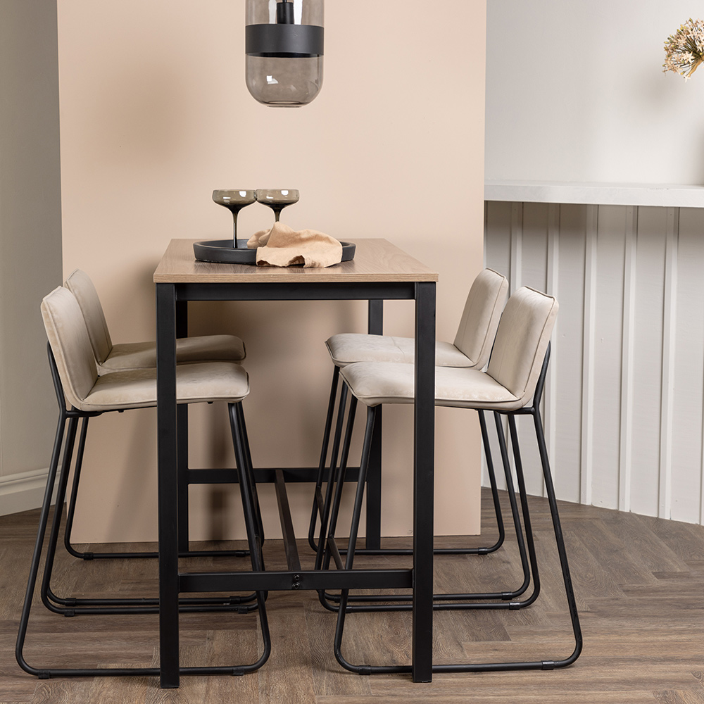 Spisegruppe Venture Home Camden med 4 Bisbee Stoler