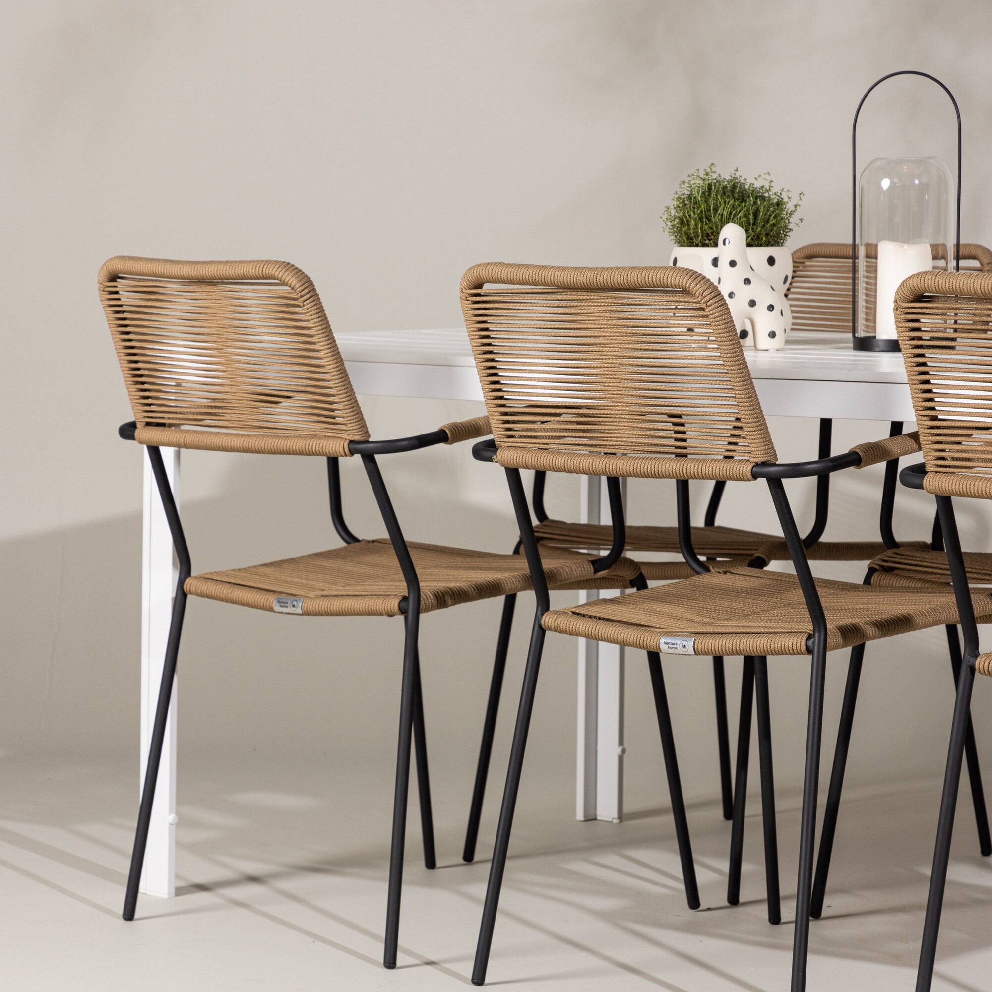 Hagegruppe Venture Home Break med 6 Lindos Lenestoler