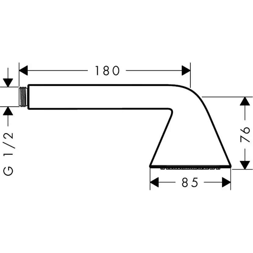 Hånddusj Axor Showers/Front 85 1jet