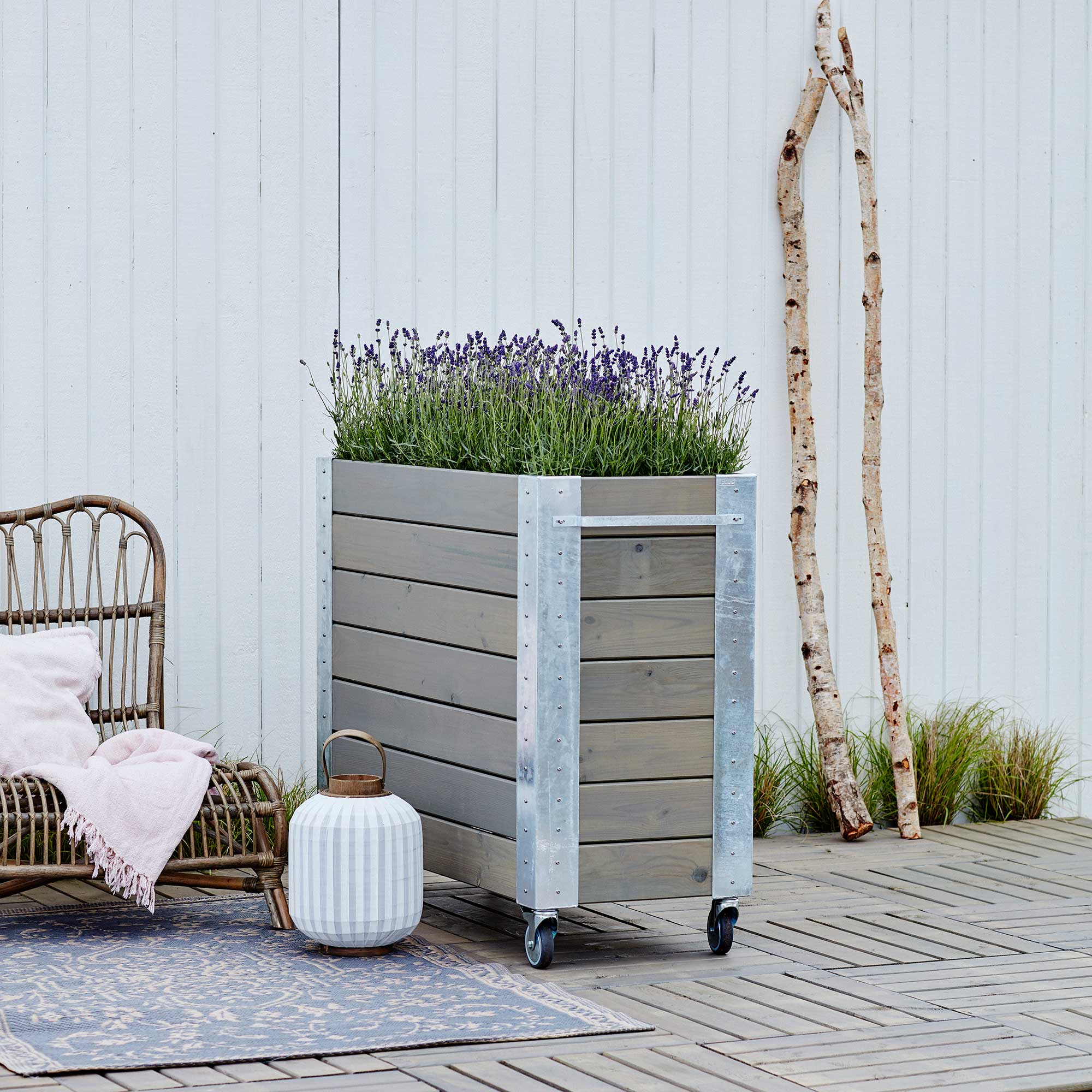 Blomsterkasse PLUS Cubic 50x120x95 cm