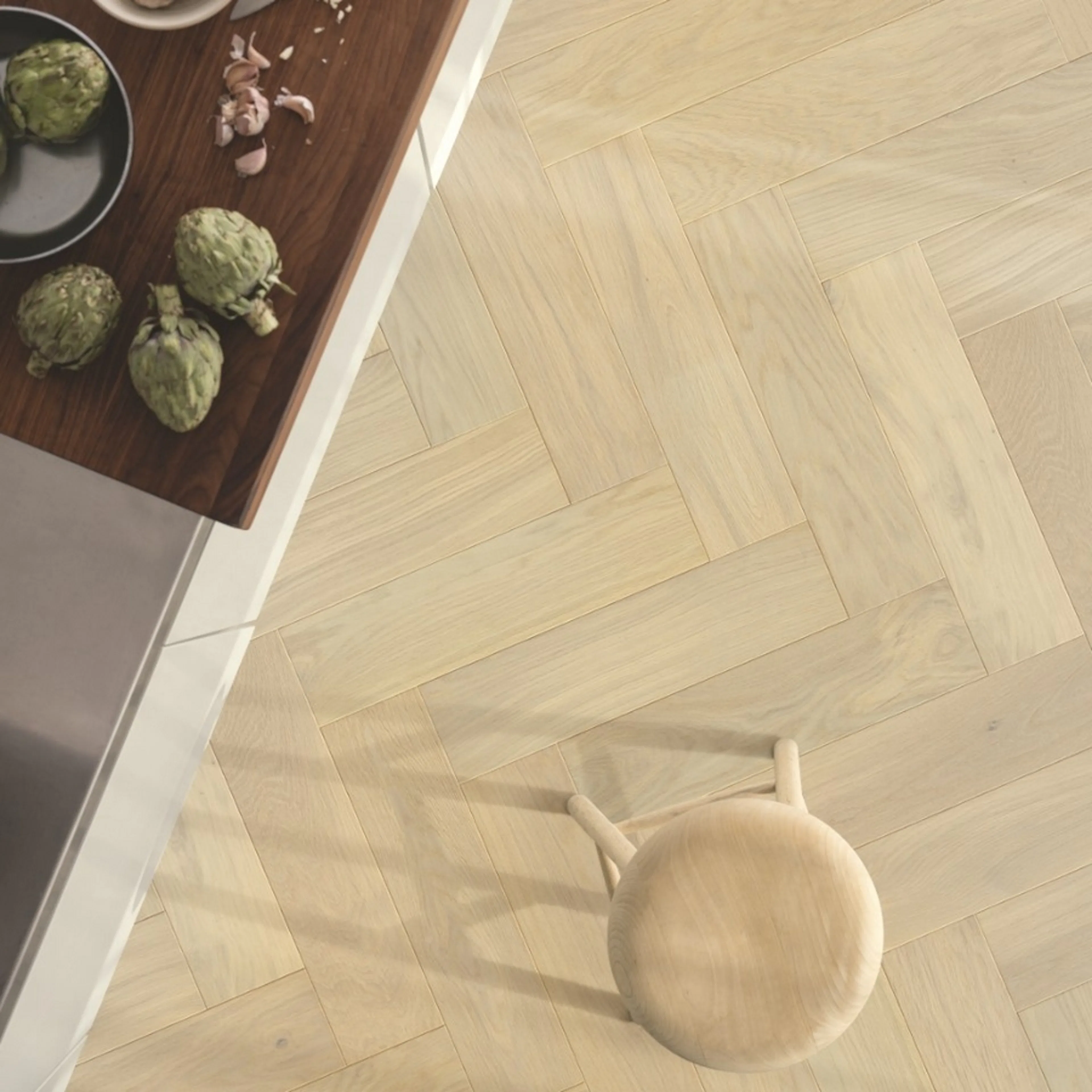 Parkett Pergo Saltholm Light Herringbone Oak
