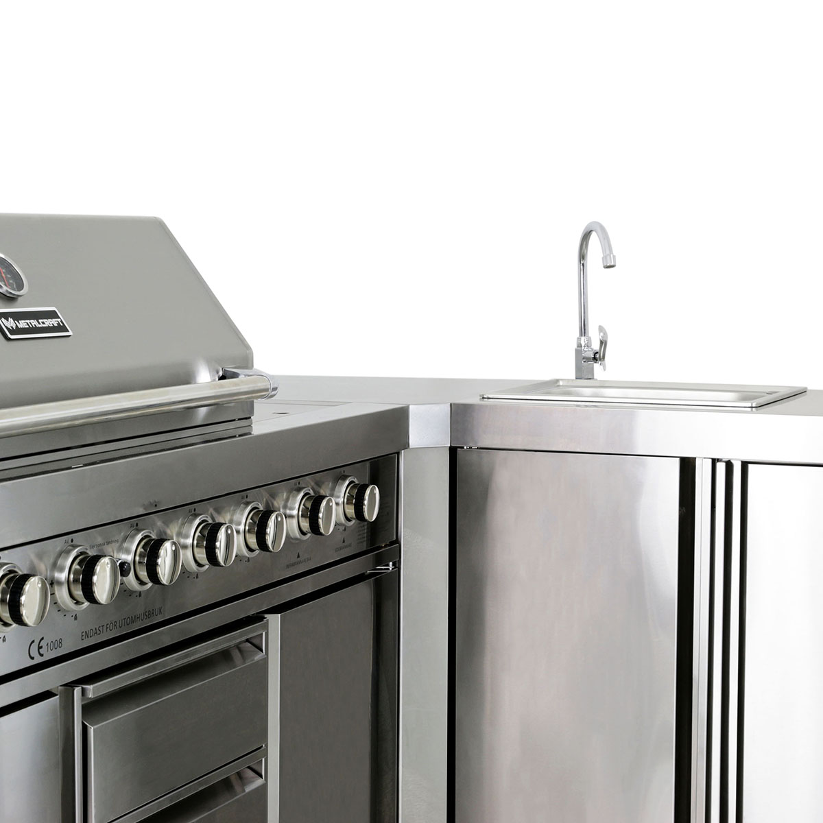 Hjørnemodul Metalcraft til Utekjøkken