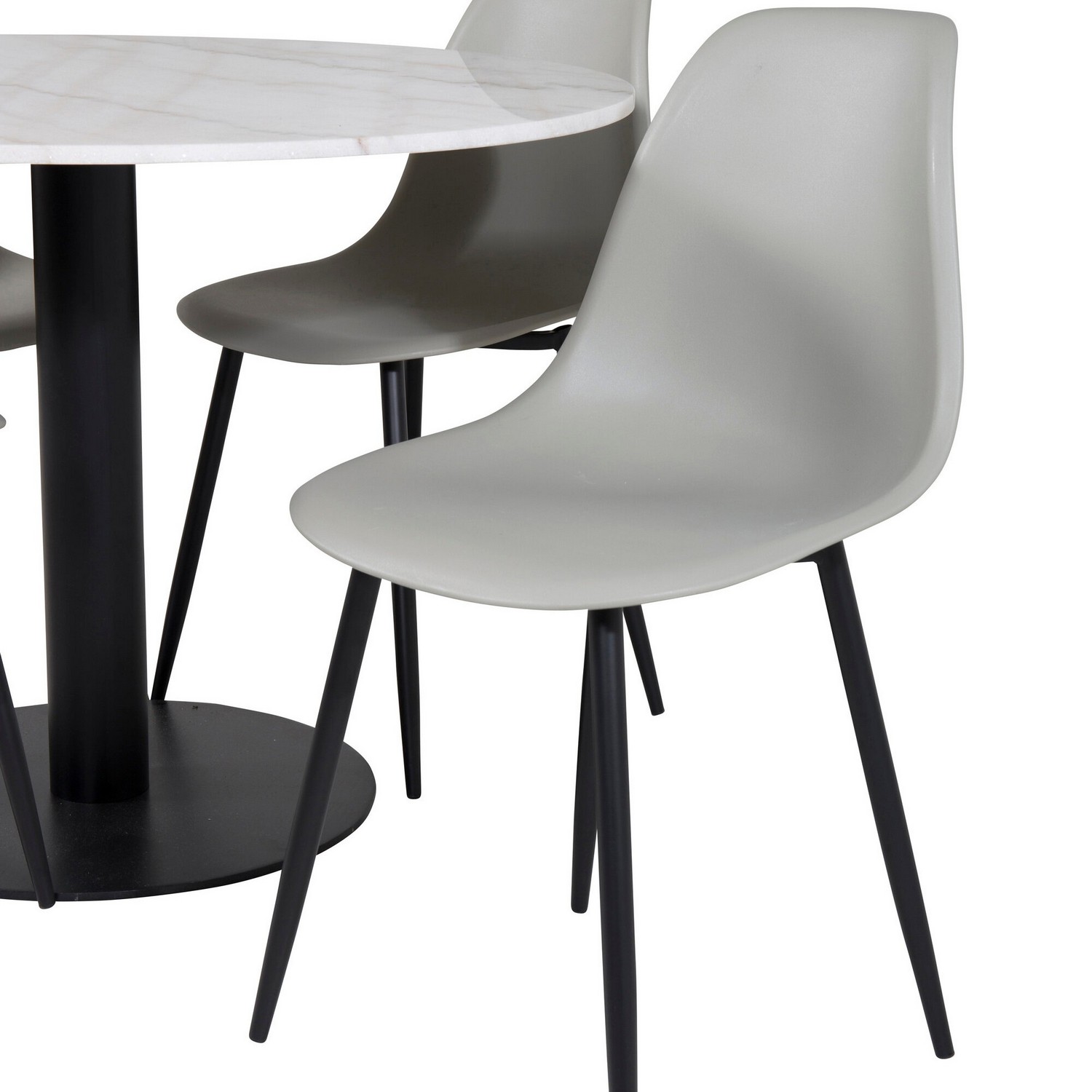 Spisegruppe Venture Home Estelle med 4 Pop Stoler