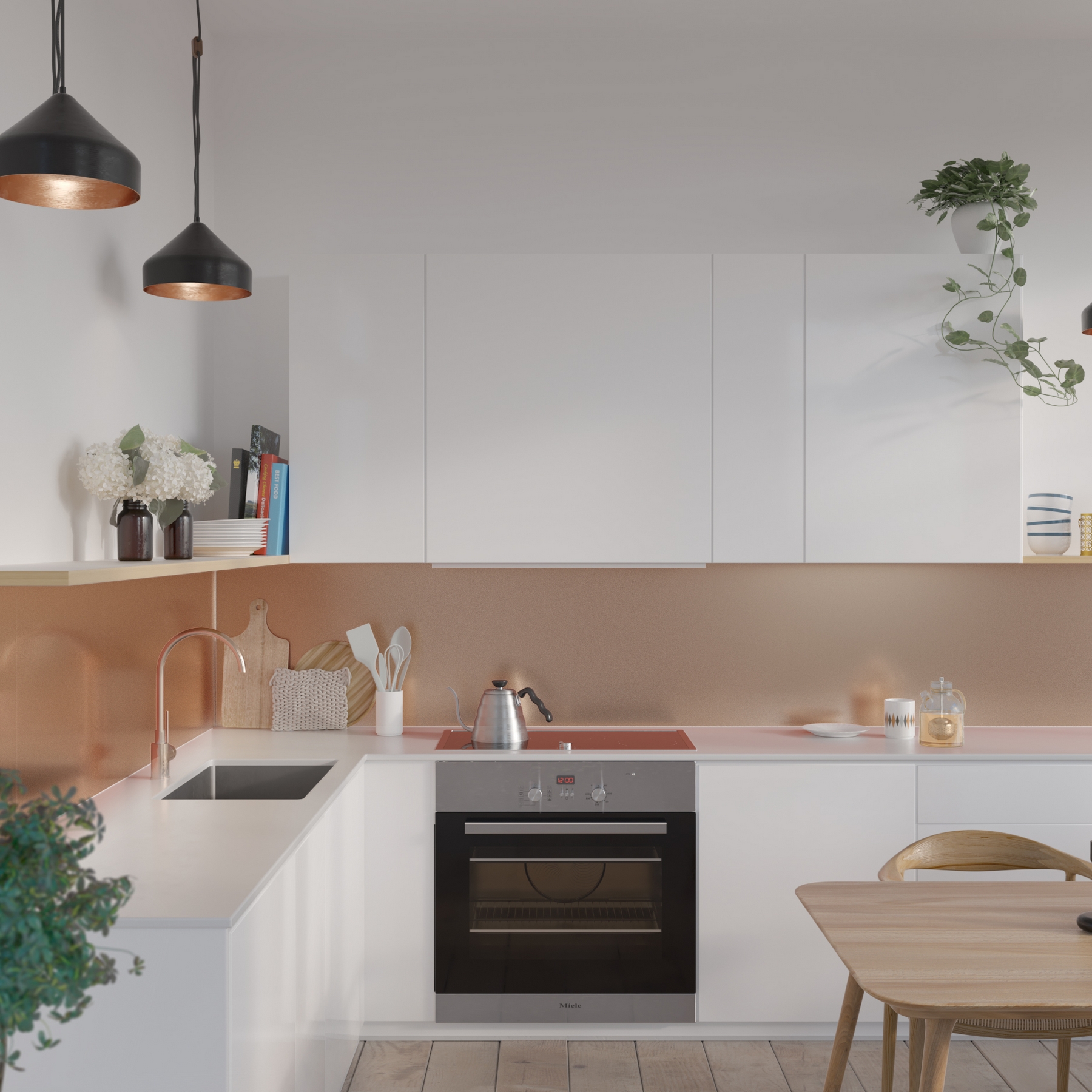 KJØKKENPL 5006-K00 COPPER Lengde: 580 mm