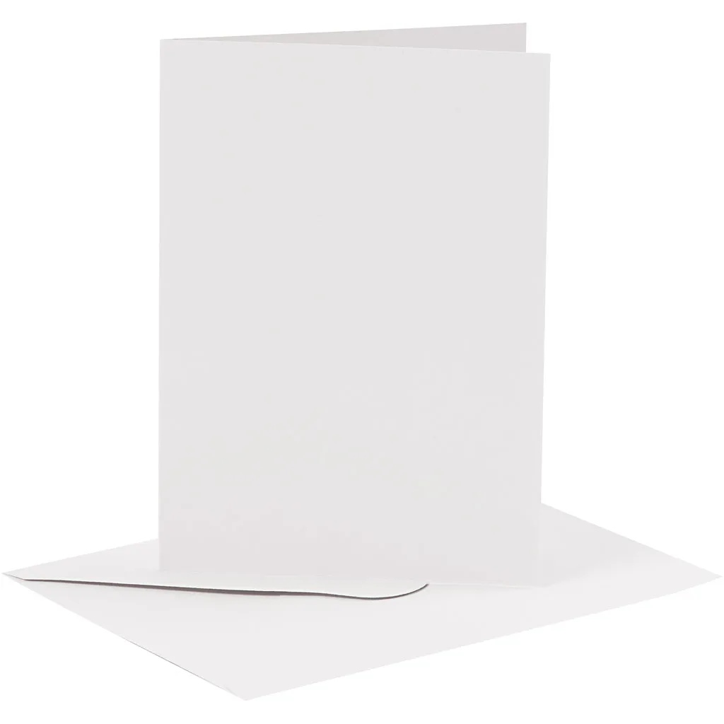 Kort Creativ Company og Konvolutt Kort str 10,5x15 cm Konvolutt str 11,5x16,5 cm 6 stk 1 Pk