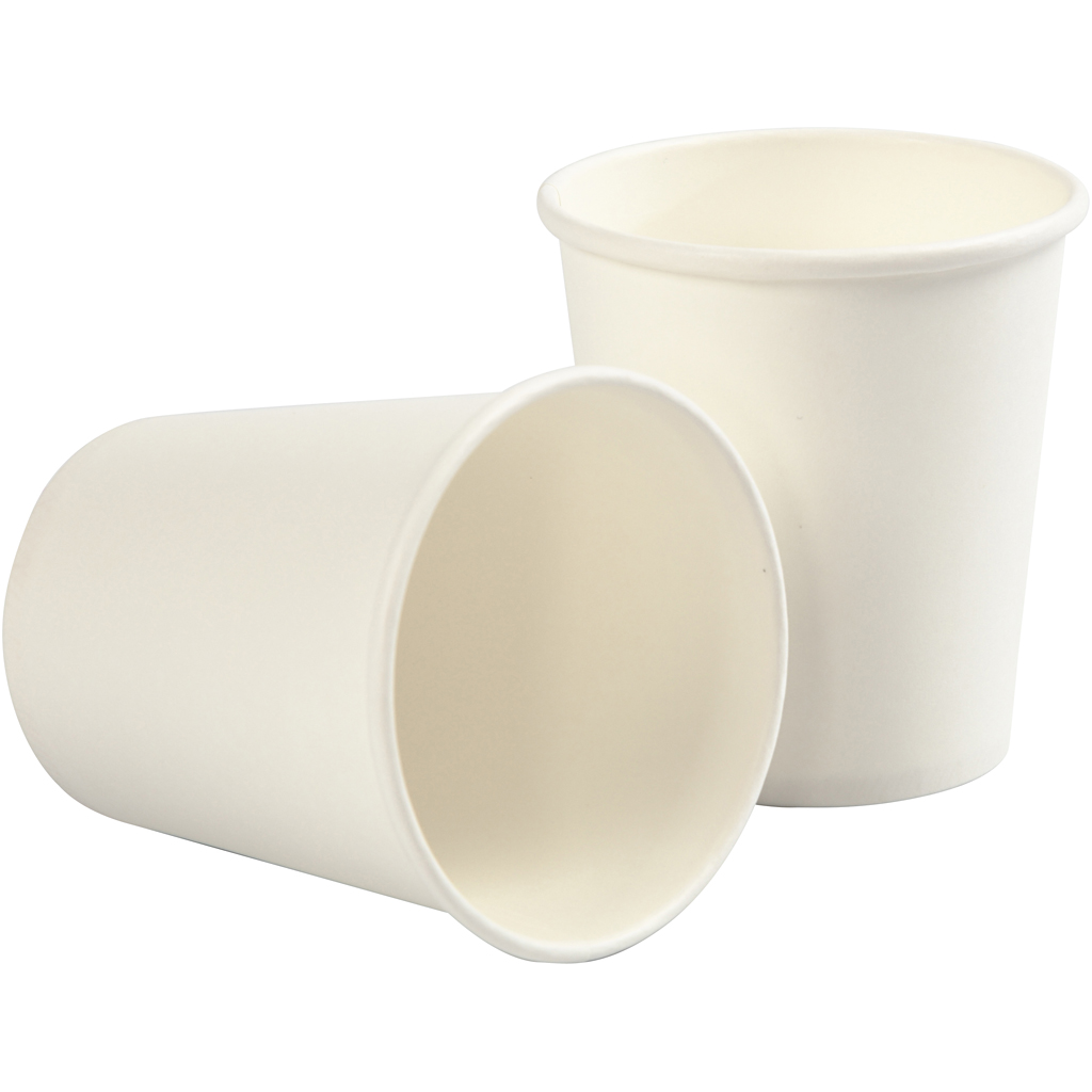 Pappkrus Creativ Company Hvit 7,8x7,2 cm 205 ml 50 stk/1 Pk