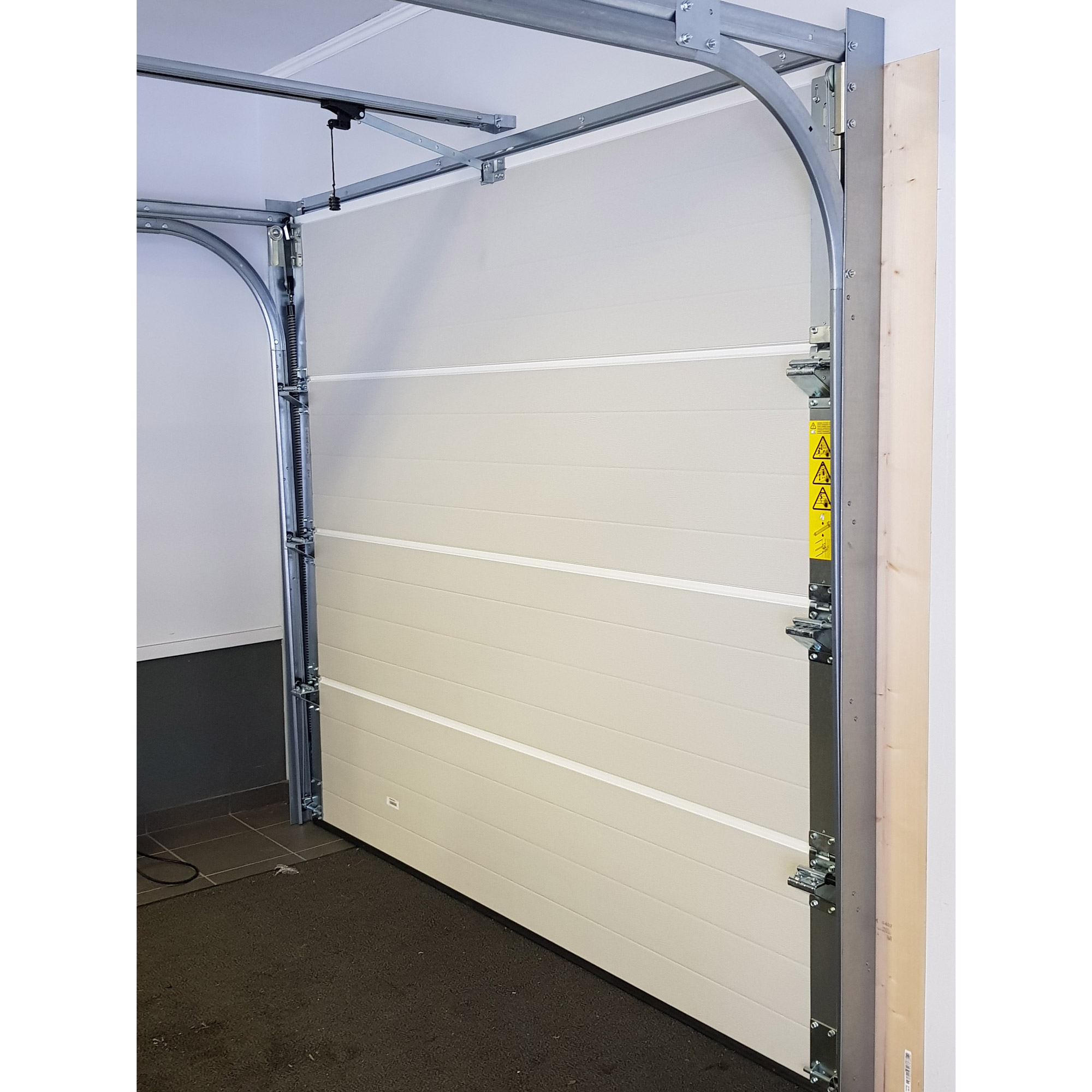 Garasjeport Grimstadporten SNP Slettpanel Hvit