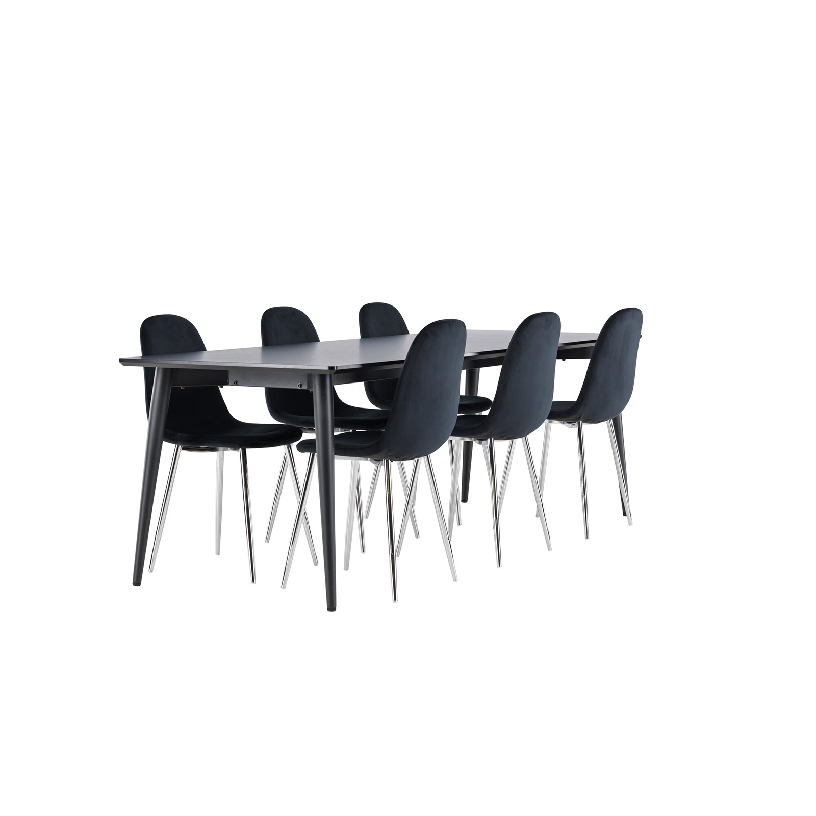Spisegruppe Venture Home Ellis 230 med 6 stk Polar Stoler Fløyel