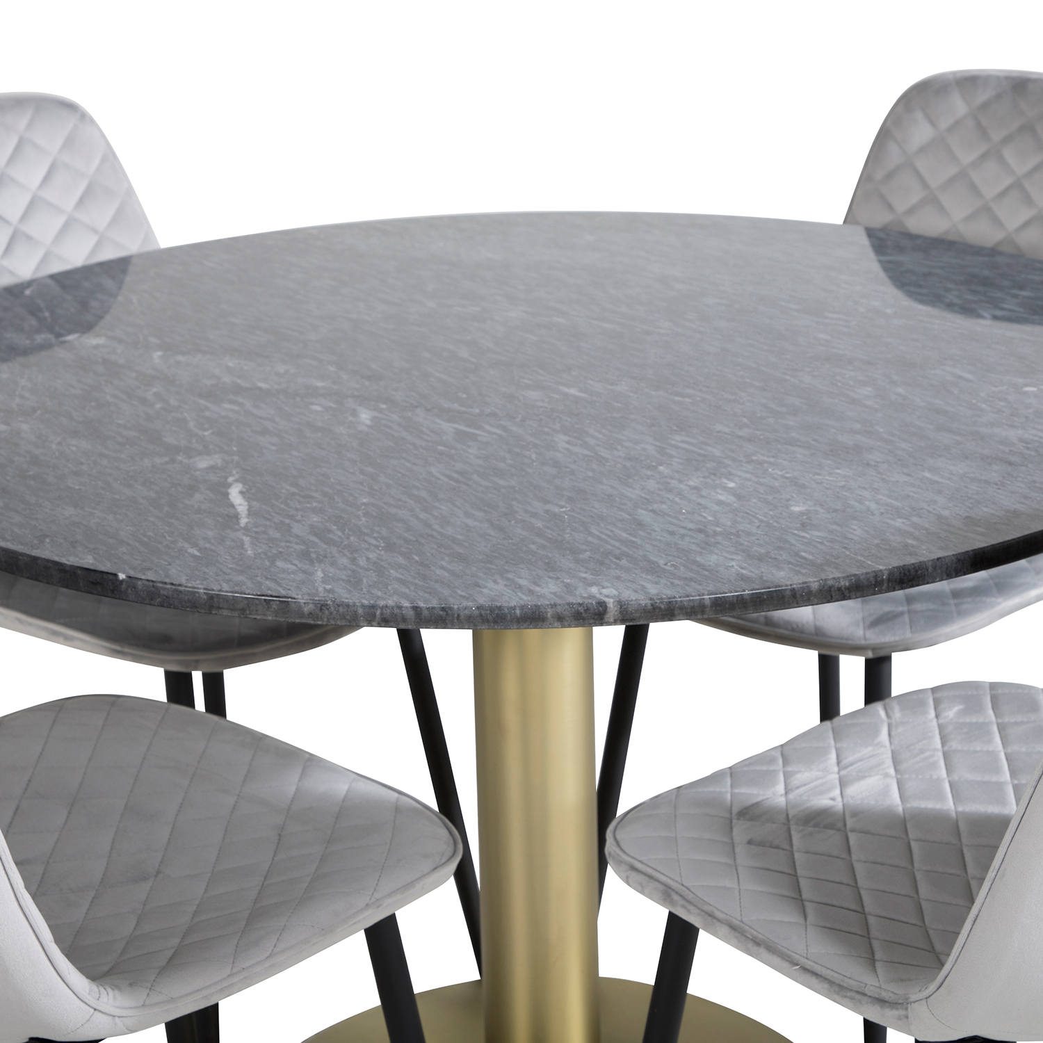 Spisegruppe Venture Home Estelle med 4 Phoi Stoler Fløyel