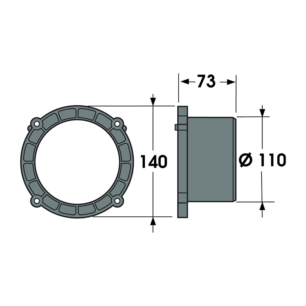 Vertikalt Utløp Dreneringsrenne A-15/B-125