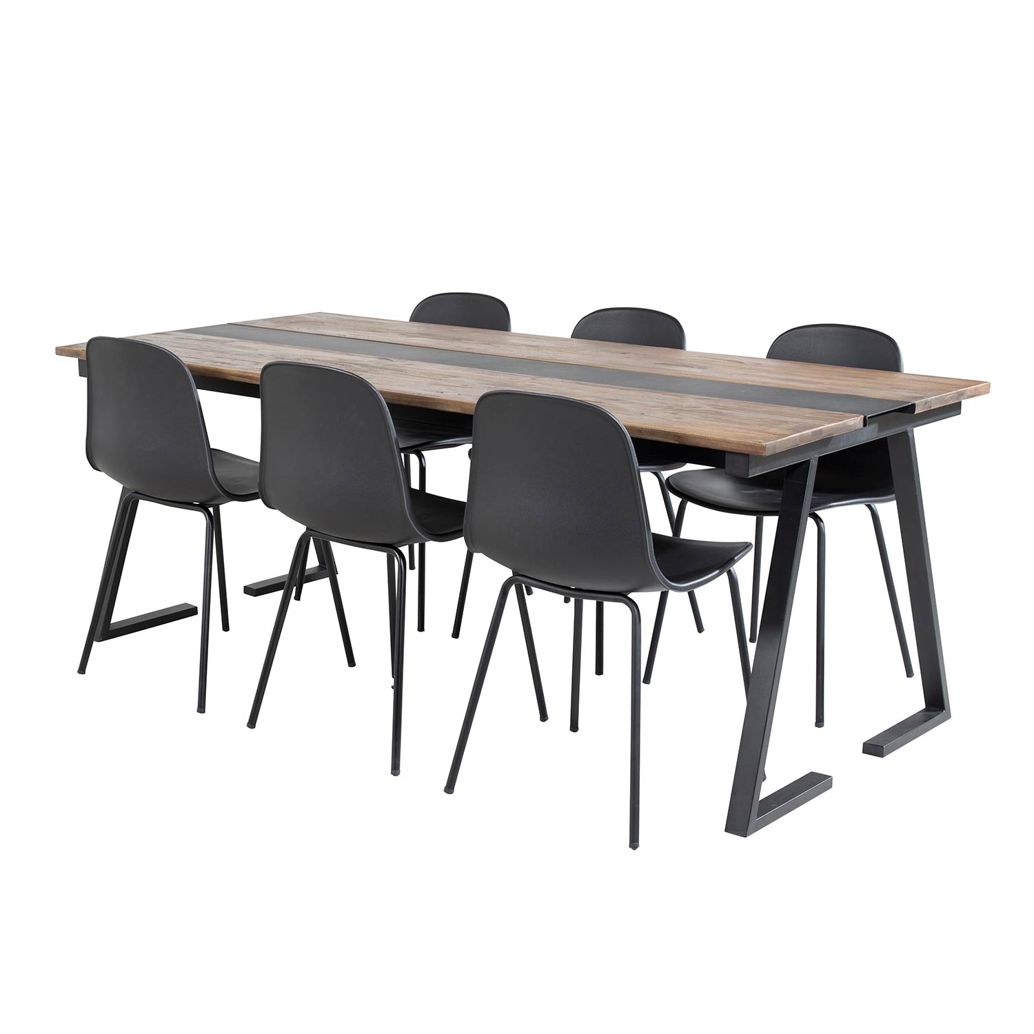 Spisegruppe Venture Home Jane med 6 Ardi Stoler