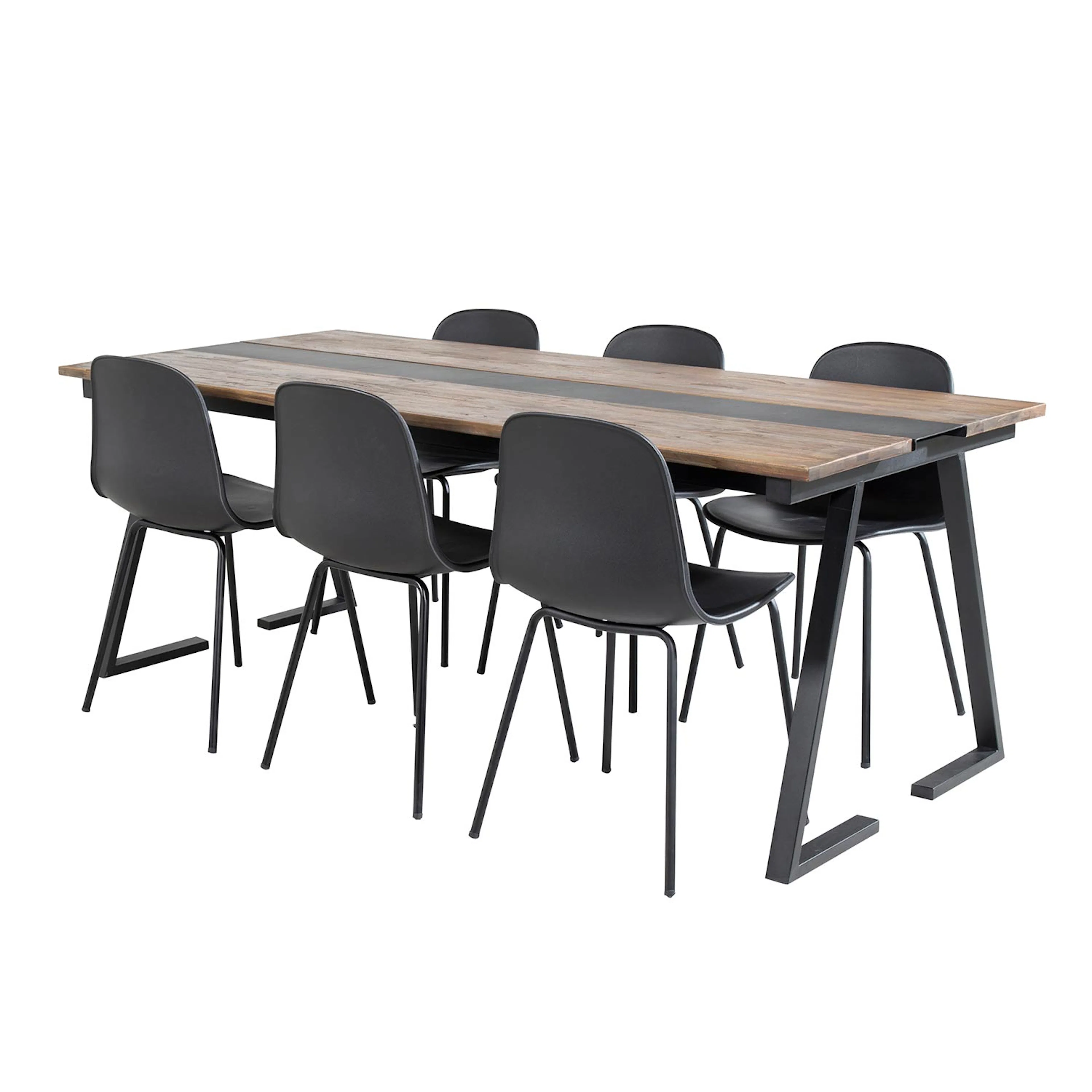 Spisegruppe Venture Home Jane med 6 Ardi Stoler