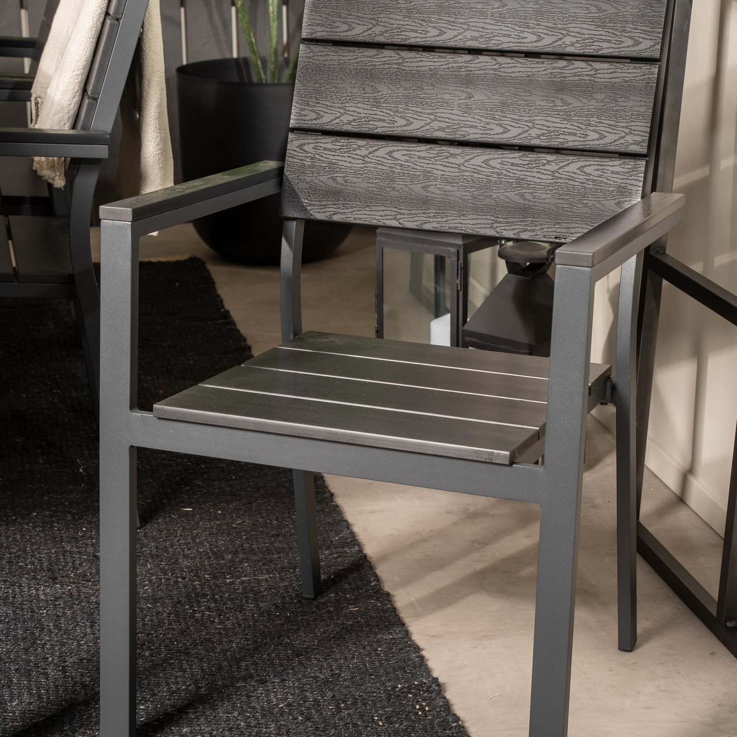 Spisegruppe Venture Home Berfin med 6 Lova Spisestoler