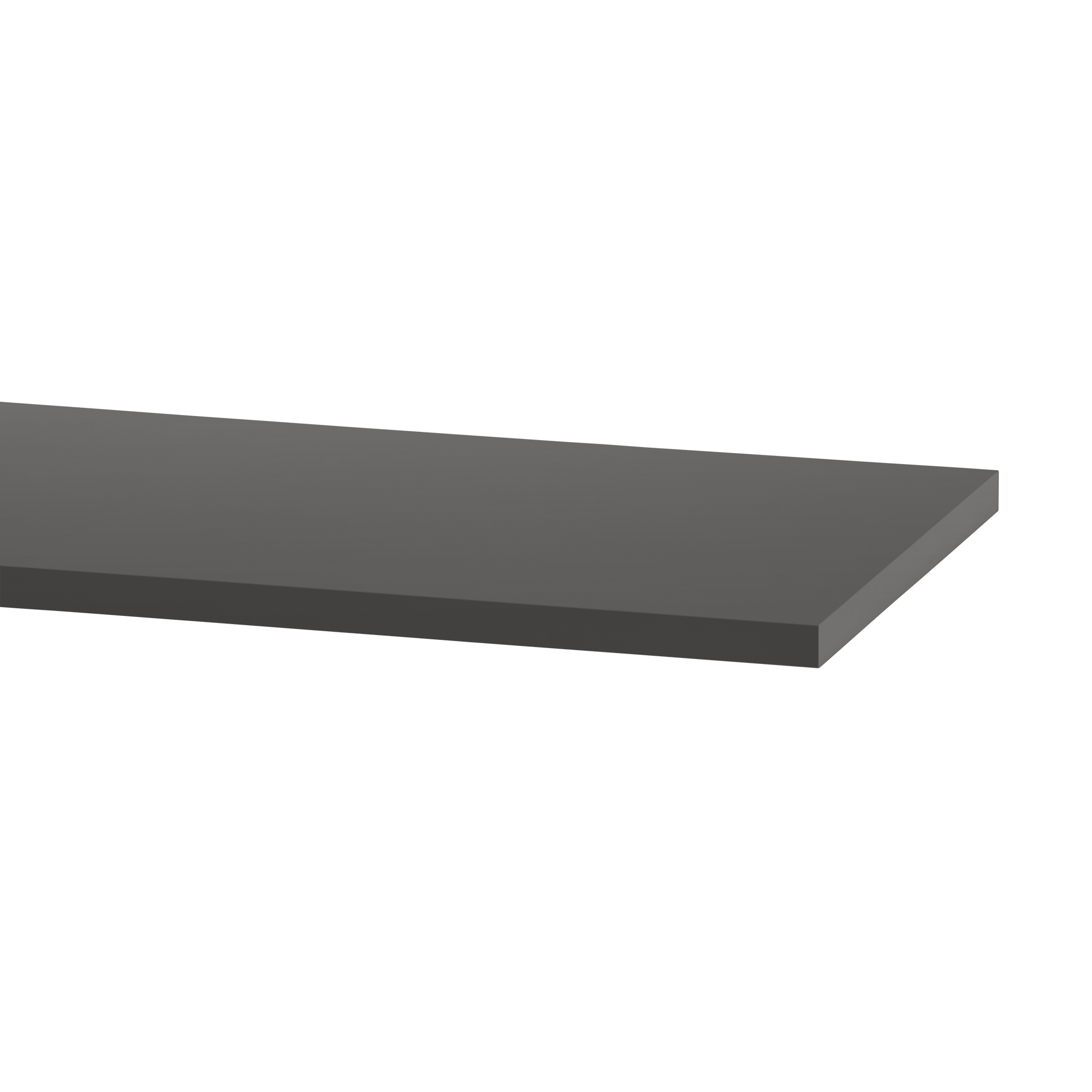 Hyllplan melamin B: 90 D: 30 Graphite BxDxH 900x300x19 mm