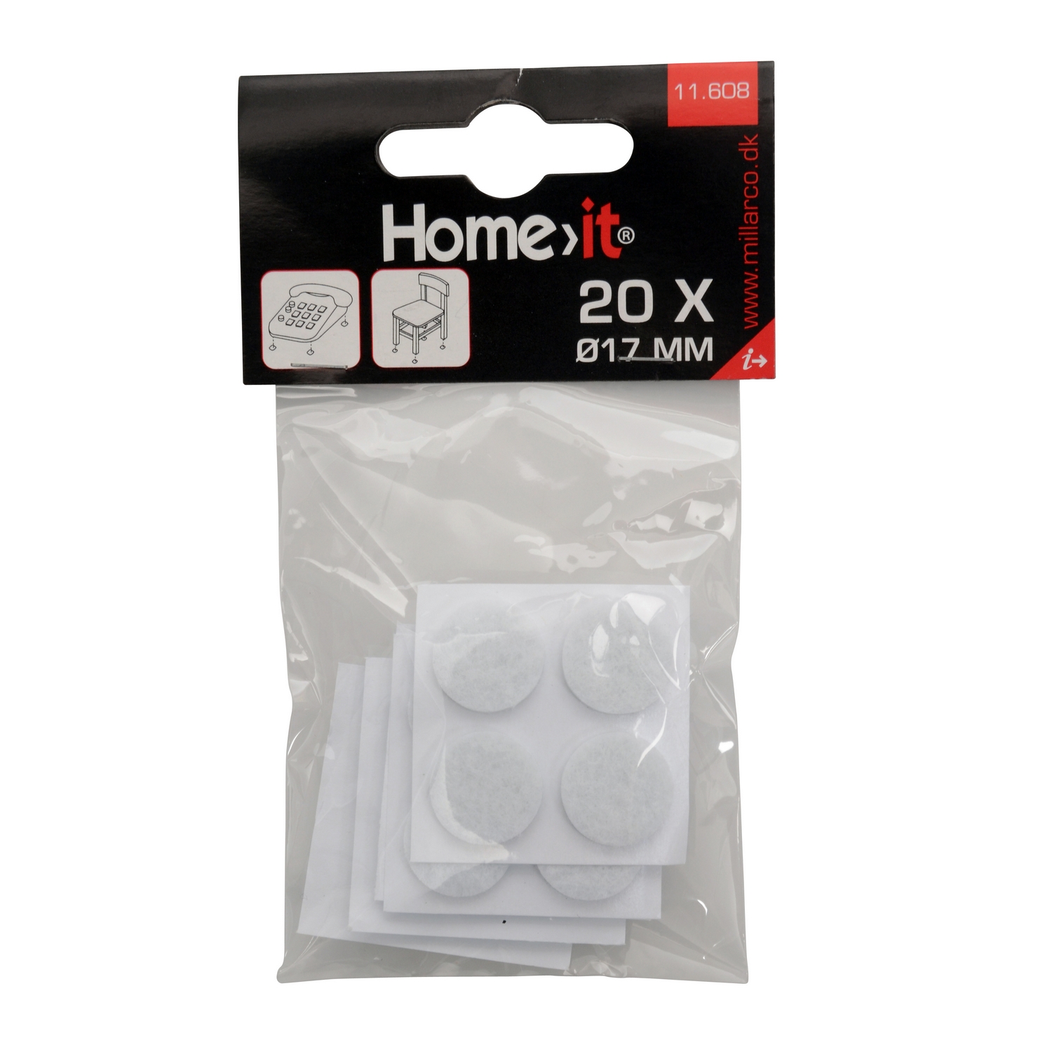 Filtpute Home it Rund Selvklebende