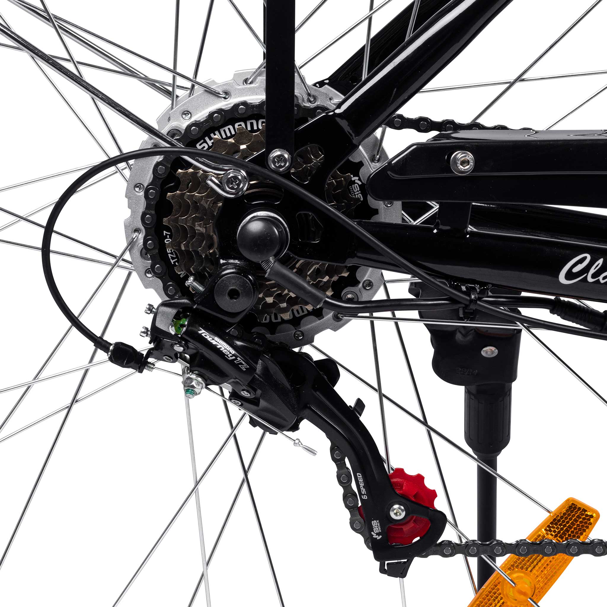 El-sykkel Swoop Classic, dame 28" Sort