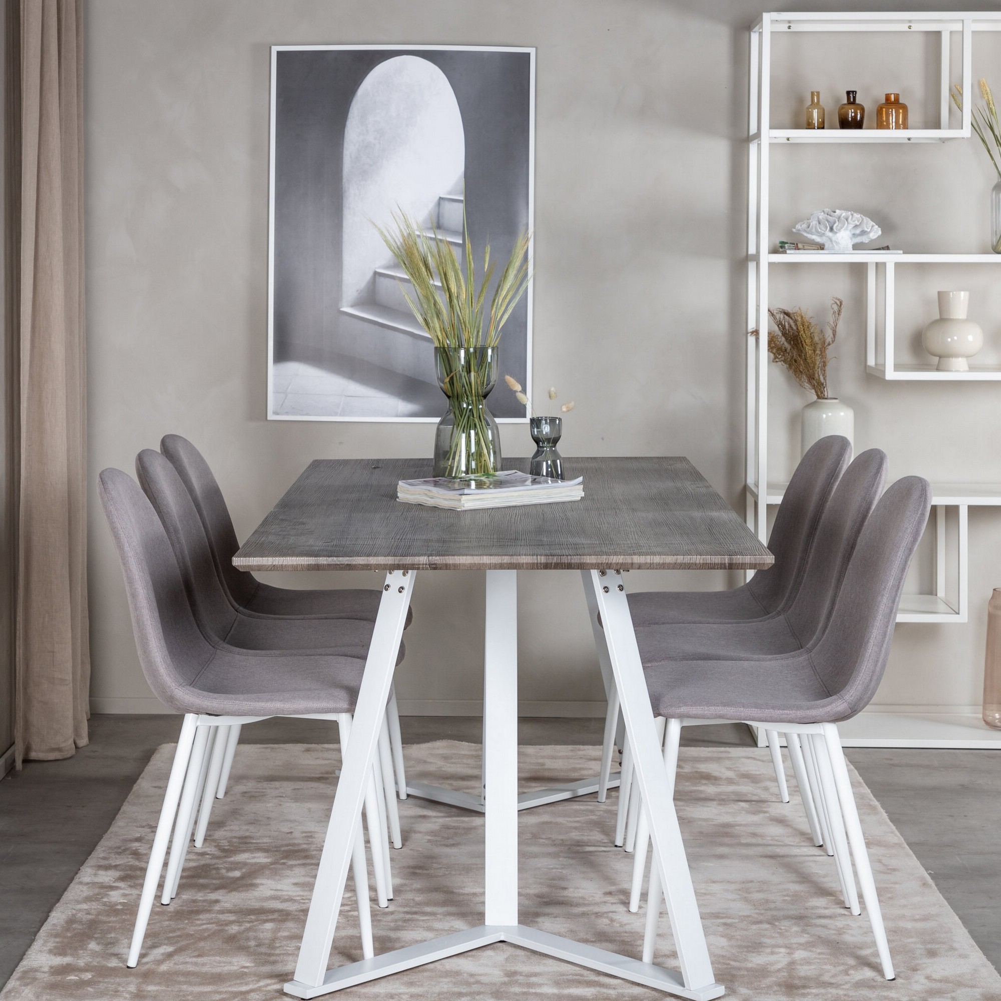 Spisegruppe Venture Home Marina med 6stk Polar Stoler