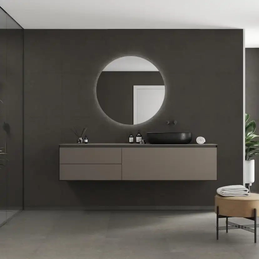 Baderomspanel Fibo 4003-M6060 Grey Terrazzo