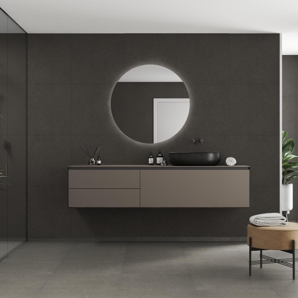 Baderomspanel Fibo 4003-M6060 Grey Terrazzo