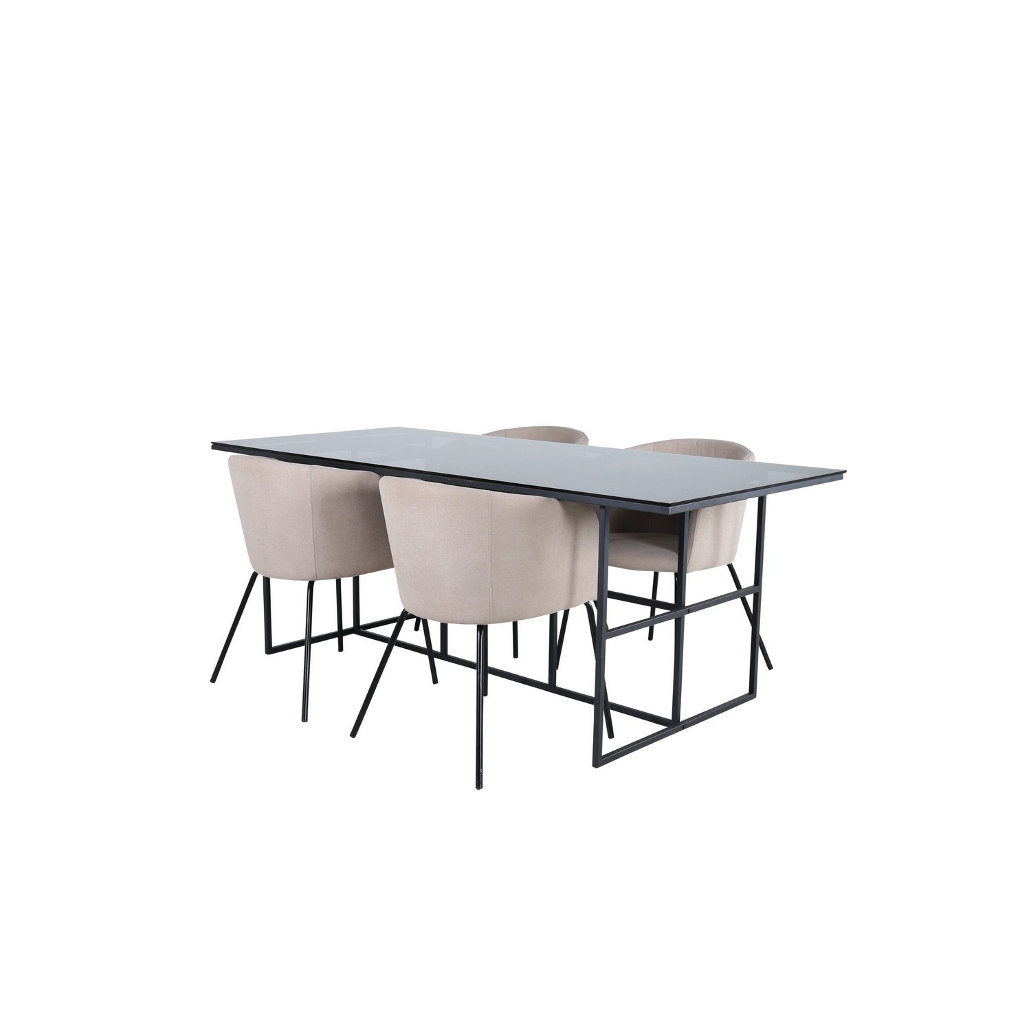 Spisegruppe Venture Home Lund Spisebord og Bergen Spisestol