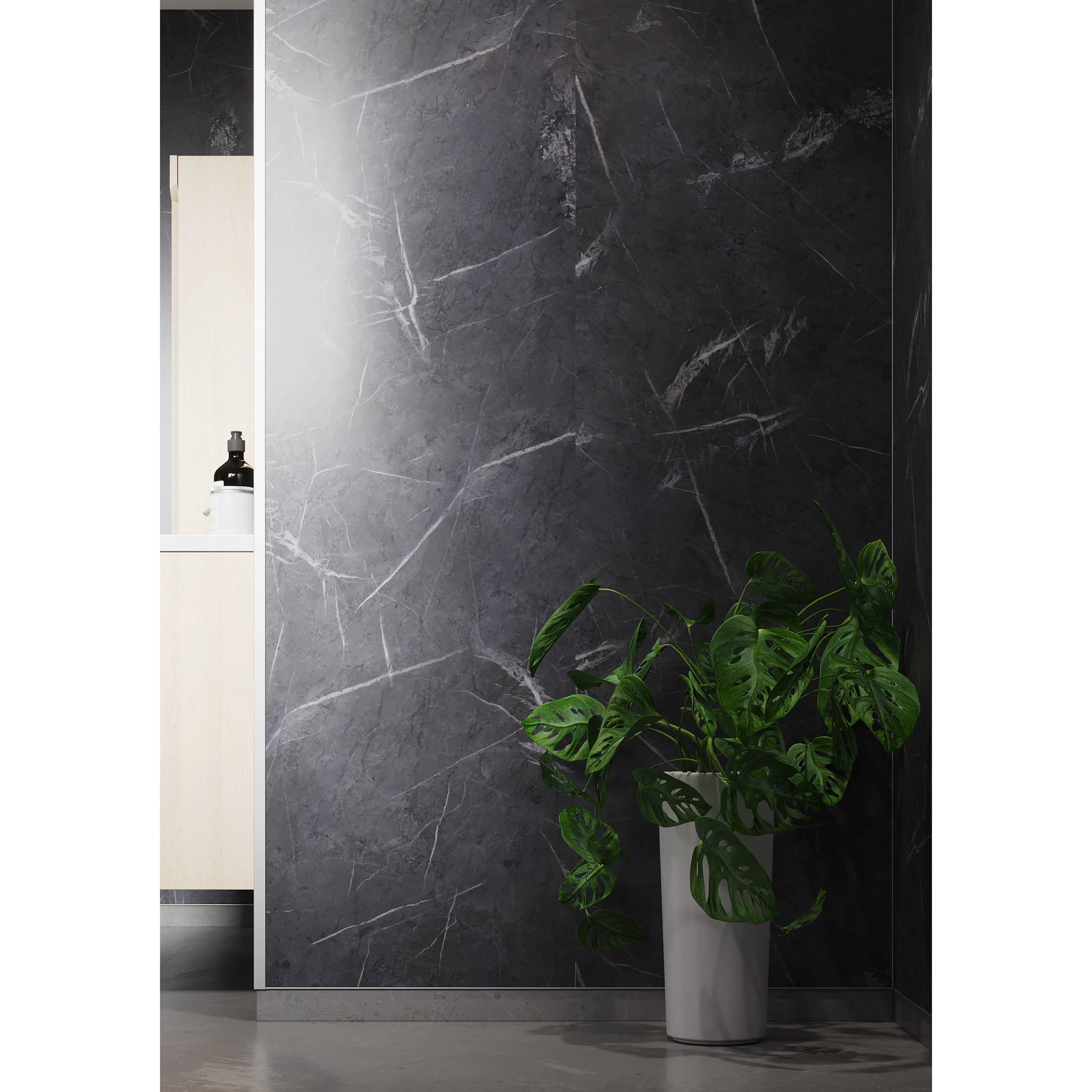 Baderomspanel Fibo 2272-T00 Black Marble