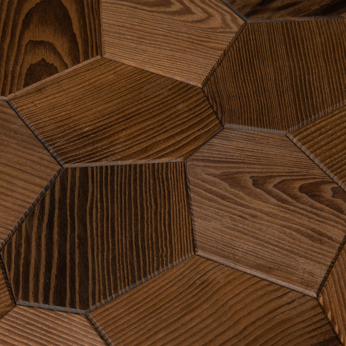 Veggpanel Emotionwood Hexagon