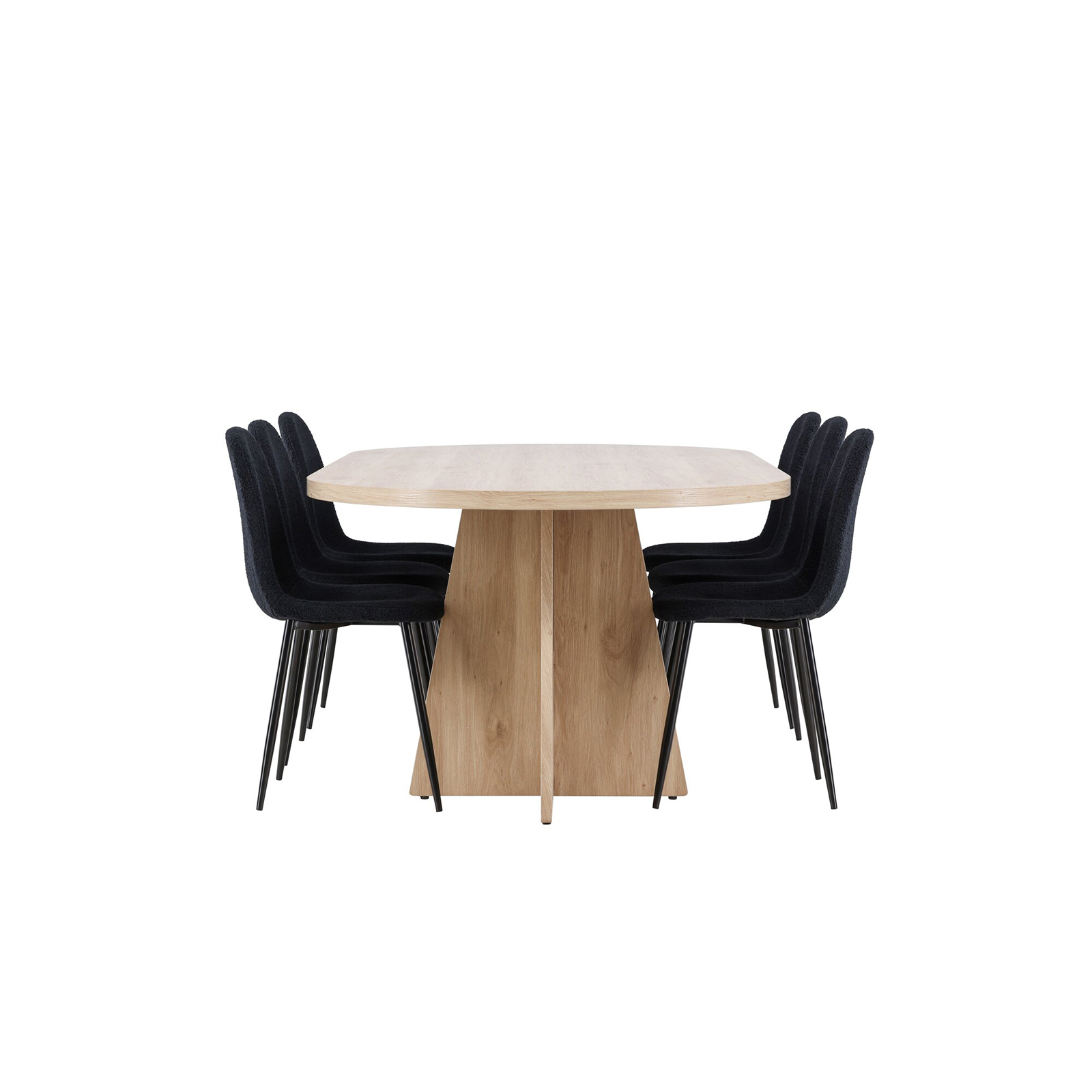 Spisegruppe Venture Home Bootcut 230 med 6 stk Polar Stoler Teddy